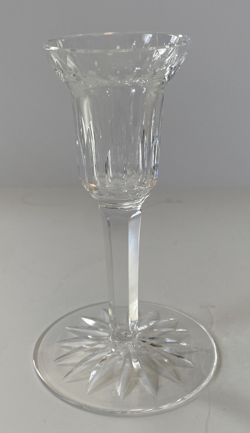 Vintage Elegant Cut Lead~ Waterford Crystal “Lismore” Candelstick Holder ~ 5.75″