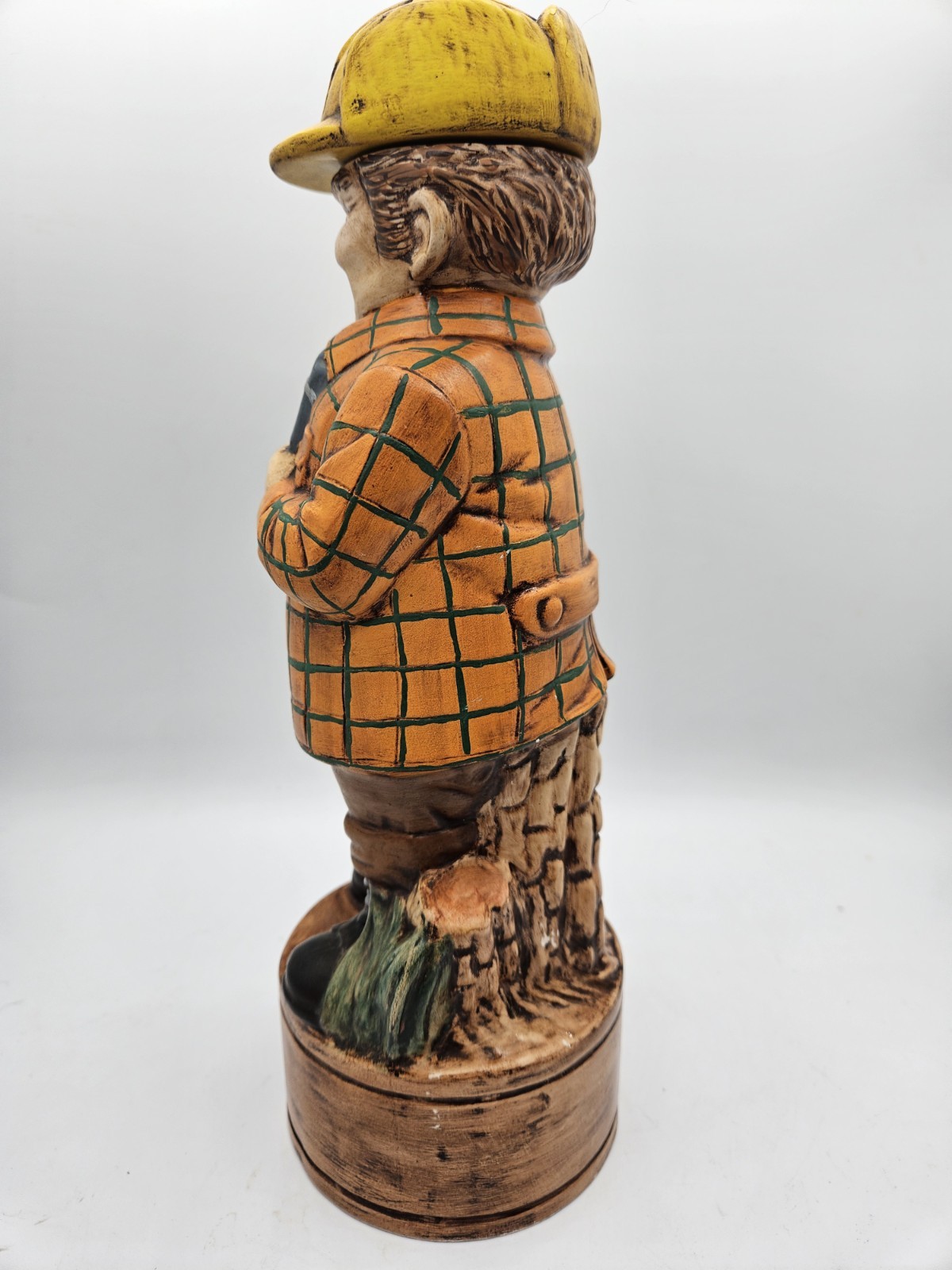 Vintage 1975 Decanter Alberta’s Mold Inc Ceramic Hunter Statue Figure Pottery