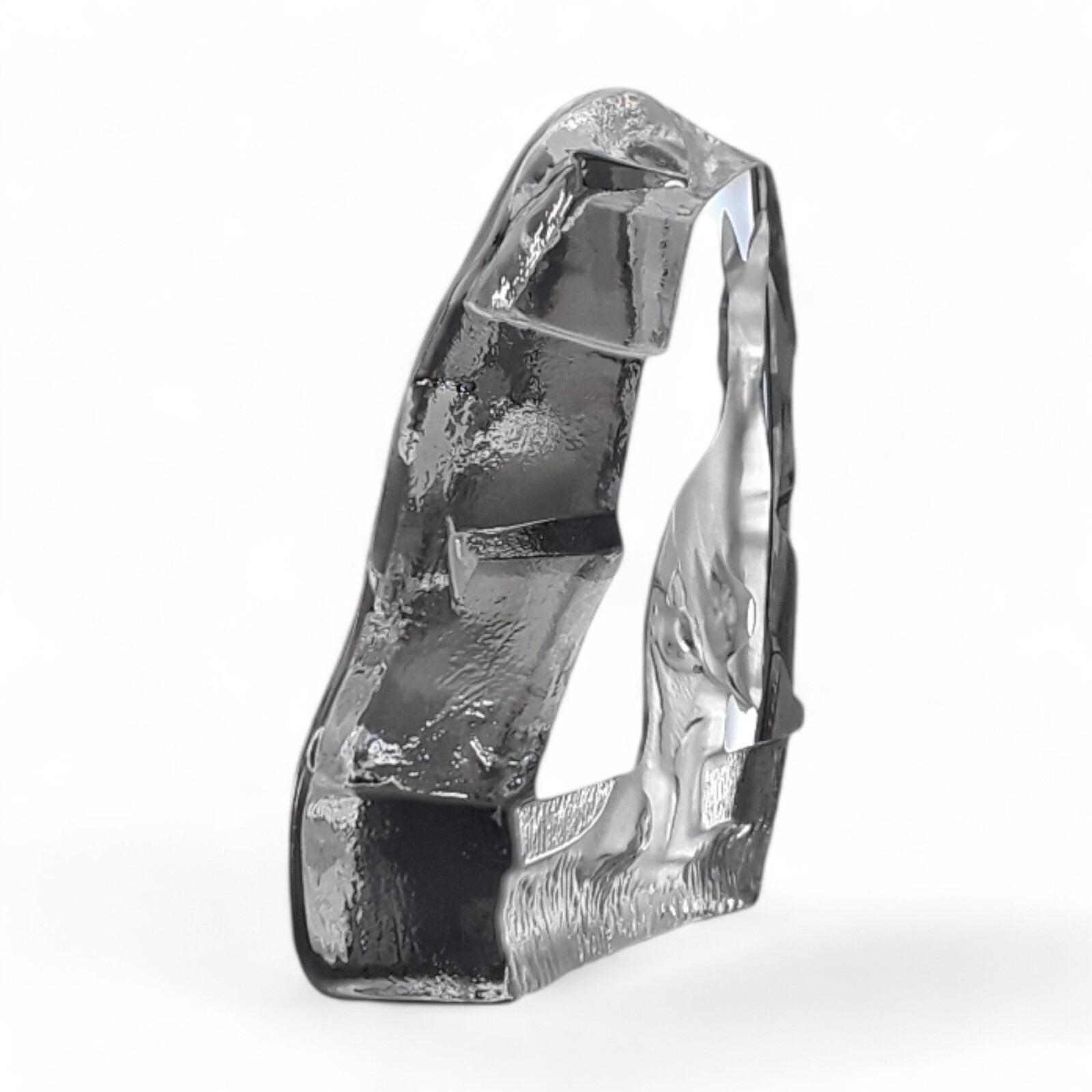 Nybro Crystal Kangaroo Paperweight Sculpture Cilla Persson Design Sweden – 4″