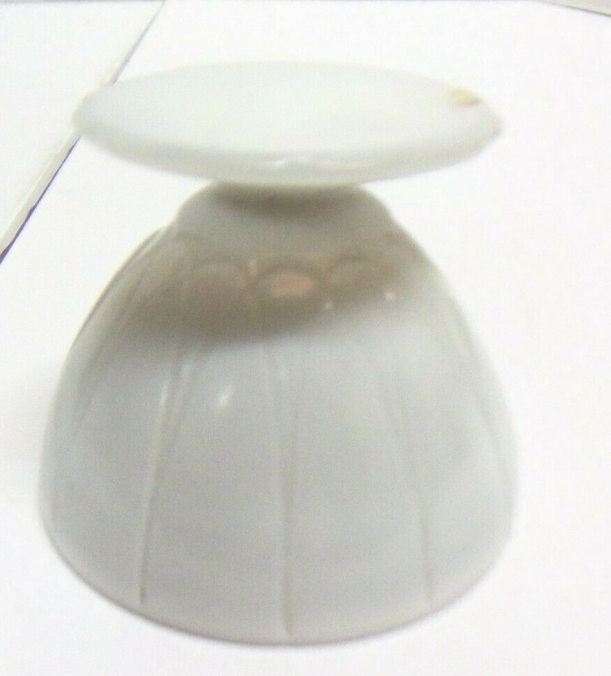 Vintage Opalescent White Glass Pedestal Fruit Cup2 3/4″ Tall X 3 1/2″ Diameter