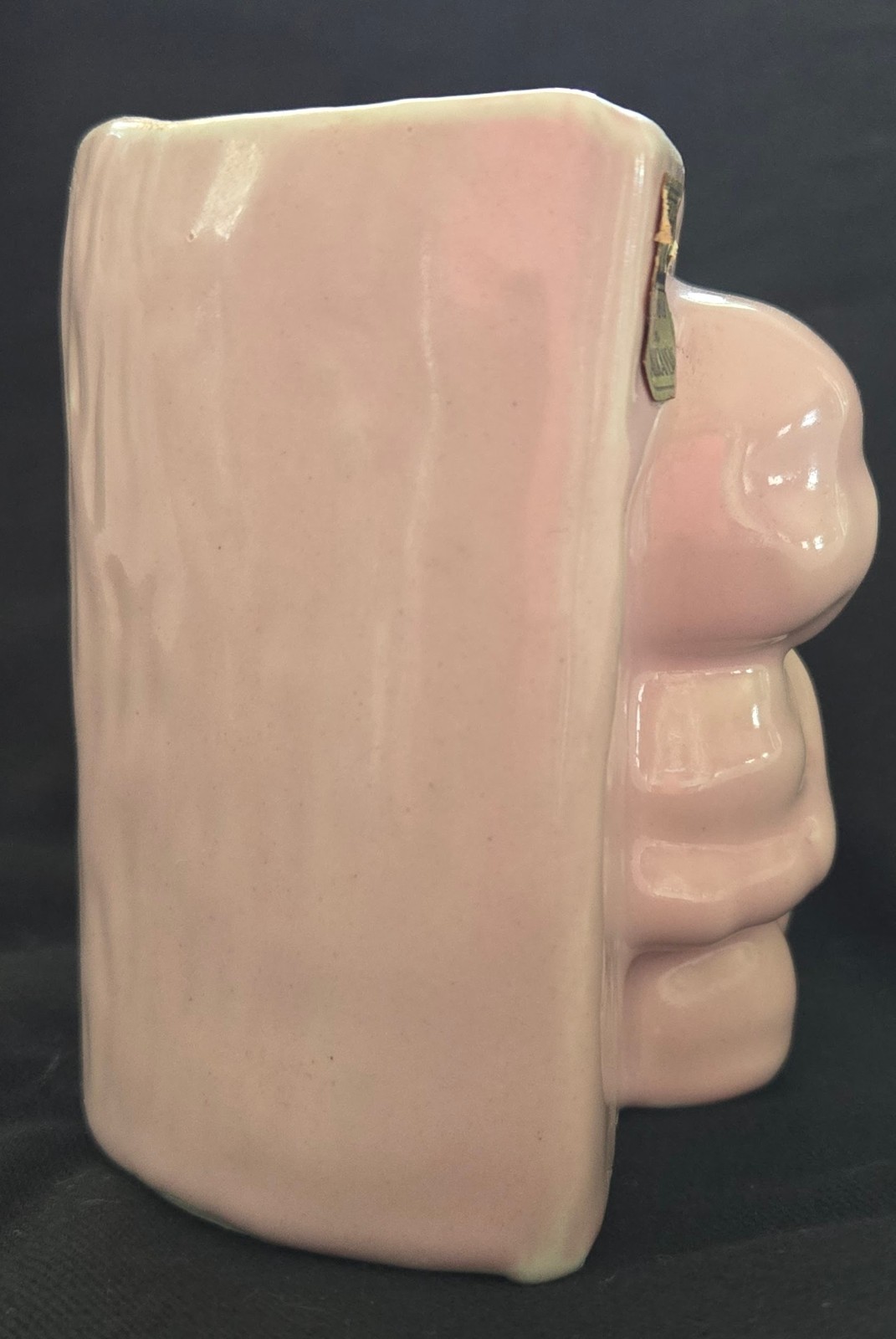Vintage Niloak Pink Rabbit Planter Arkansas Pottery Bunny Planter
