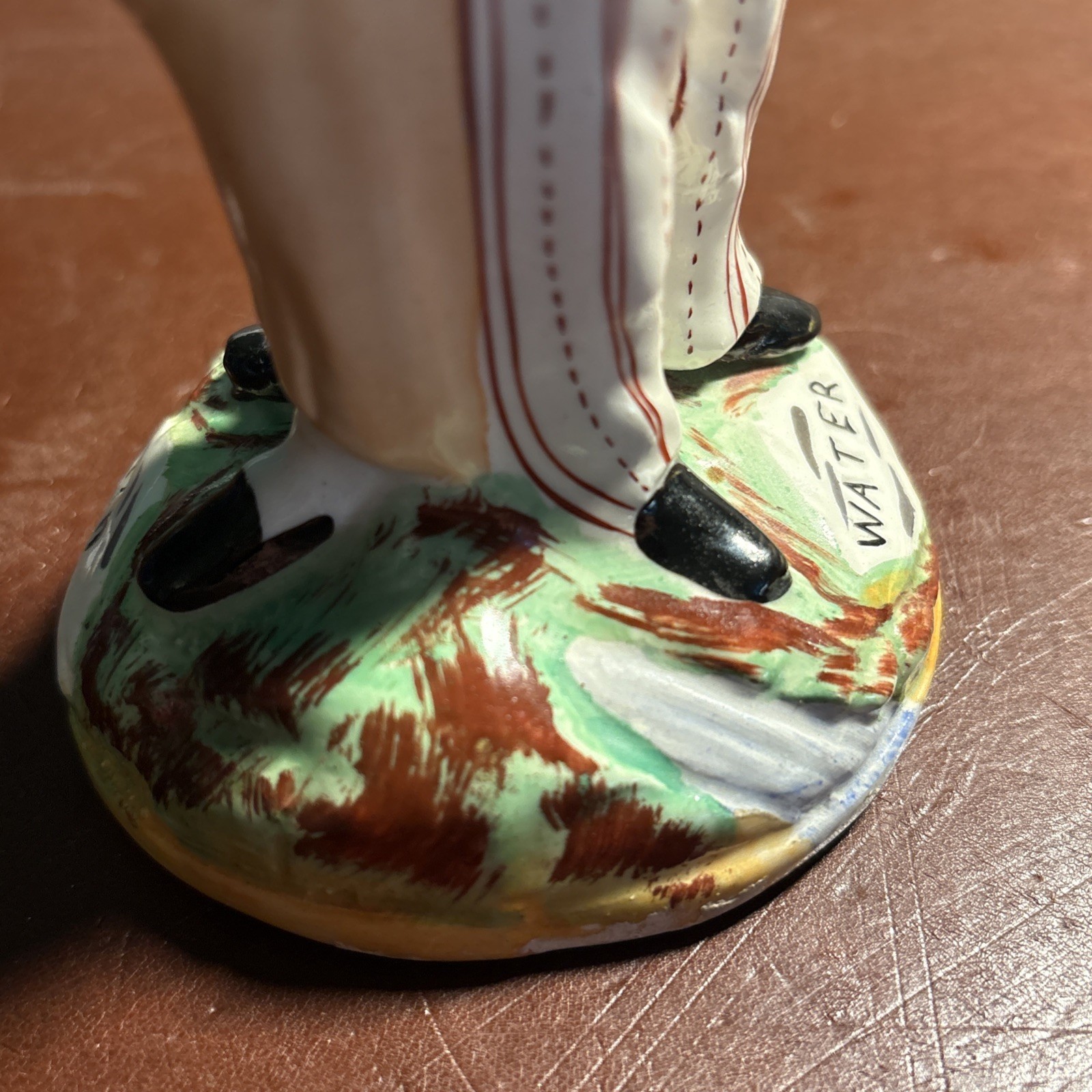 Staffordshire “Gin & Water” Double-Sided figurine c1890-1910 8 3/4″