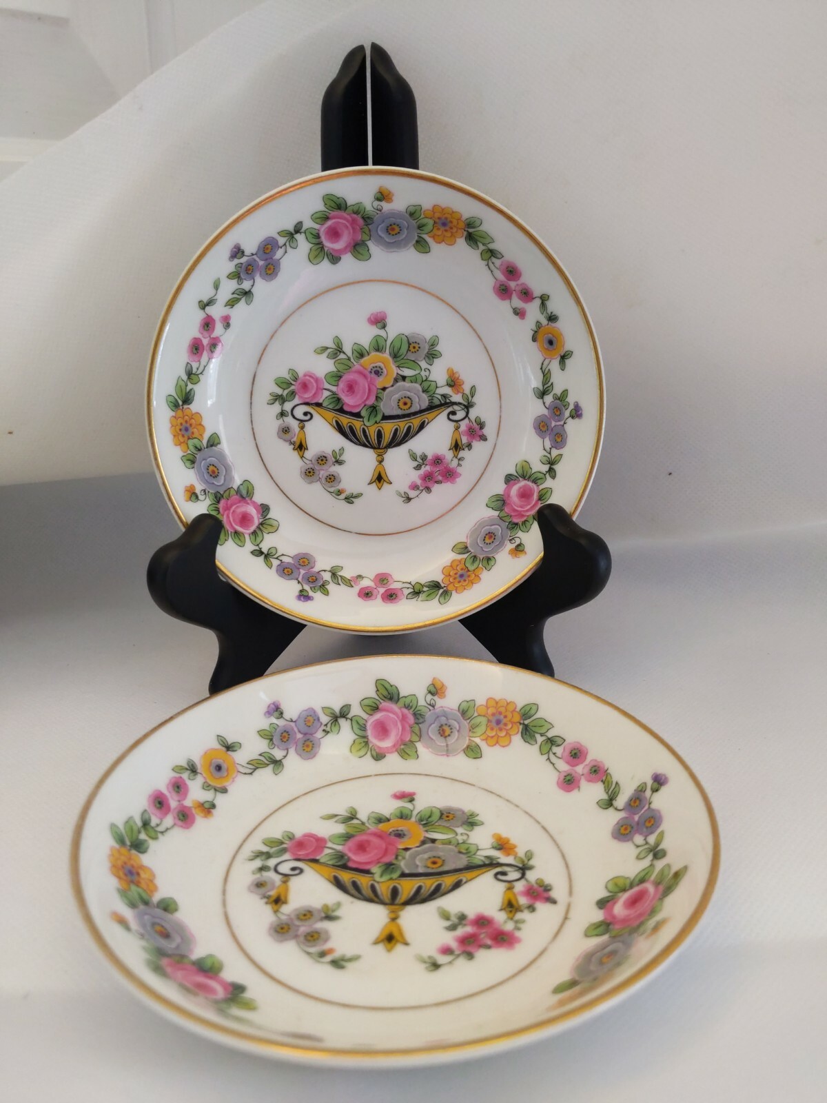 Antique CH Field Haviland Limoges Rare Urn Pair Berry Bowl Dish