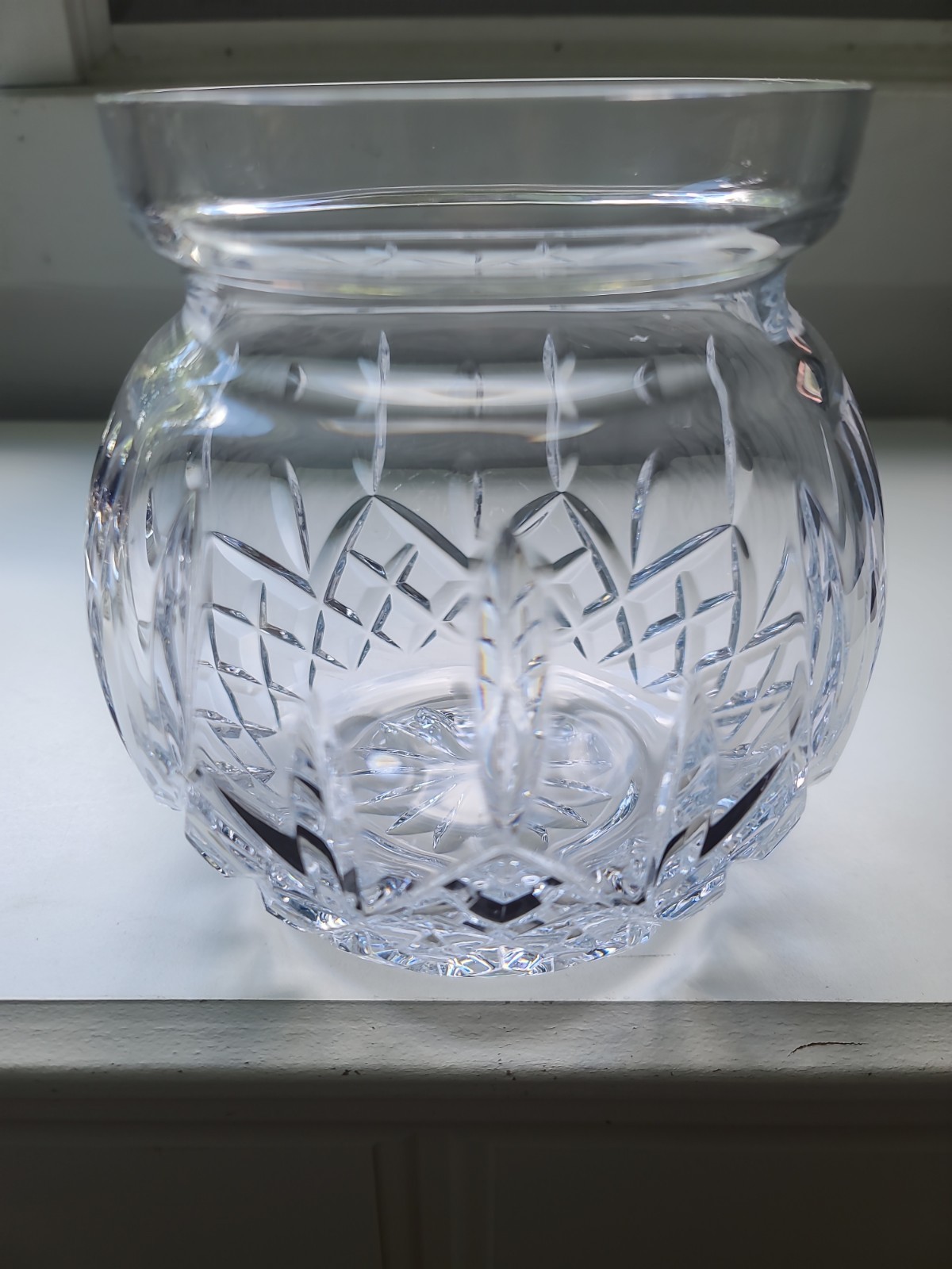 Waterford Crystal 6.5in Vase Lismore Marked On Bottom Ireland Mint Heavy