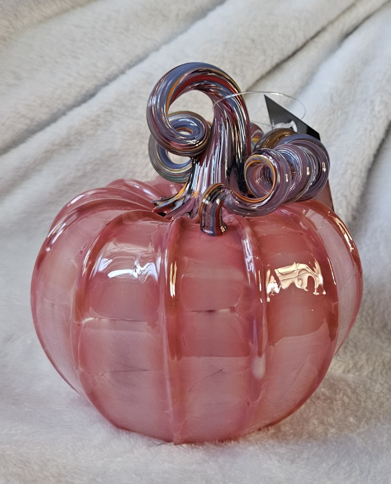 Luke Adams Glassblowing Studio Glass Pumpkin #3624 Squat