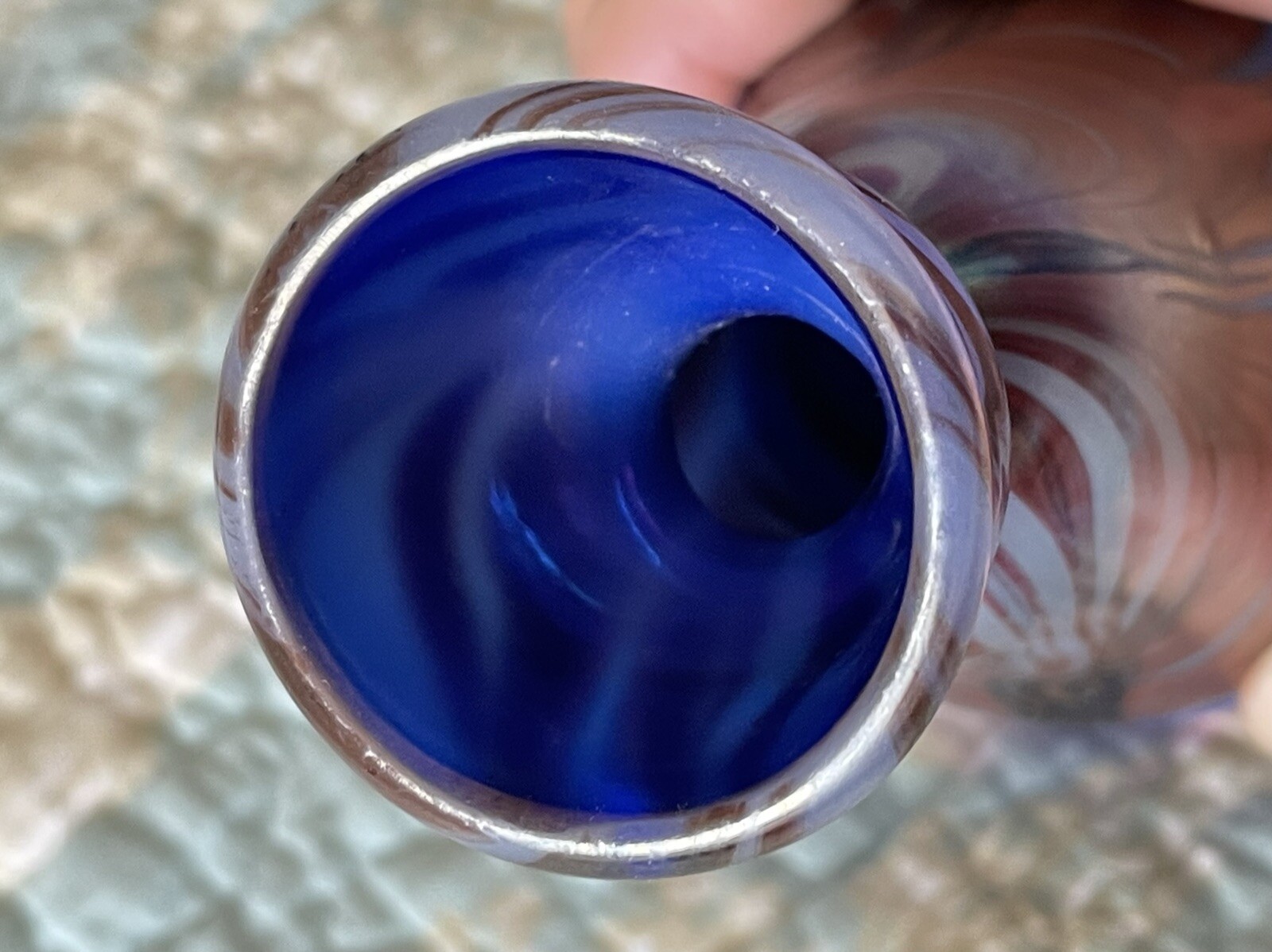6 Inches Tall signed vintage art glass vase Signed “Cantor 11-72”