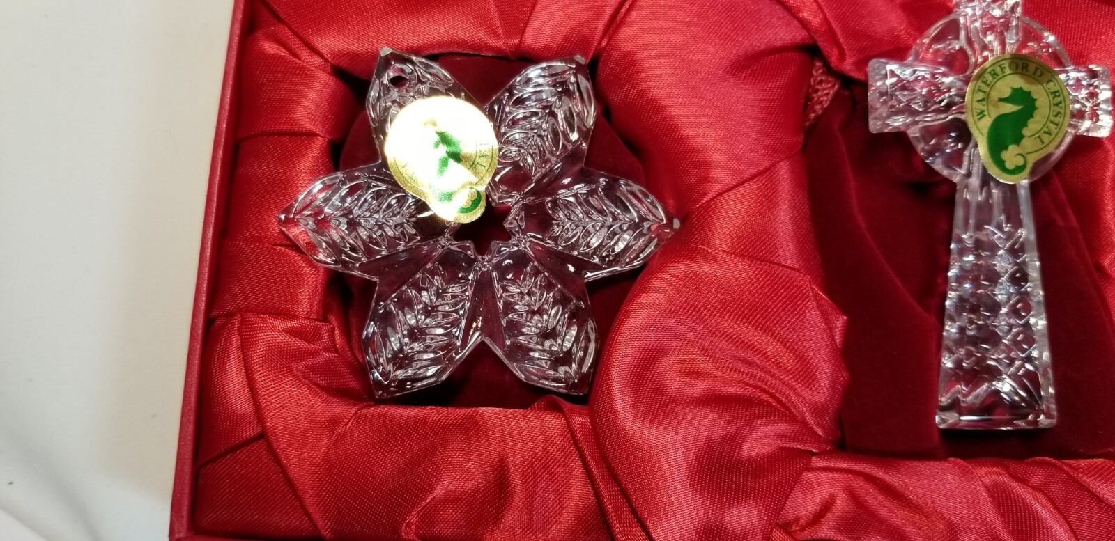 Waterford Crystal 2017 Mini Star Mini Snowflake Mini Cross 3 ornaments #40026614