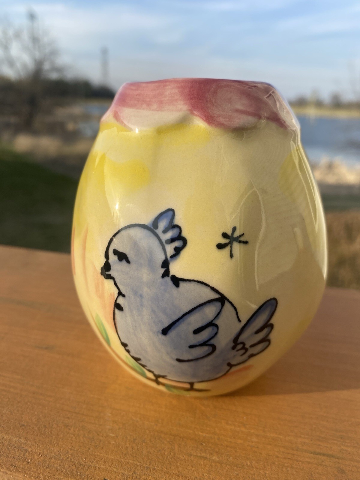 Julia Junkin By Santa Barbara Ceramic Designs Bluebird Vase
