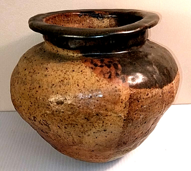 VTG Hand Thrown Studio Art Pottery Vase – Giant 8×9″ – Amazing Masterpiece!!!