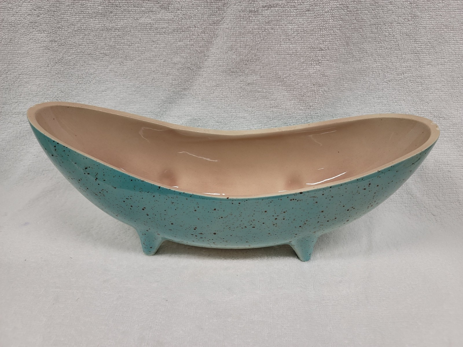 4 3/4″ X 12 1/2″ BOAT-SHAPED PLANTER BY ROYAL COPLEY, ROYAL WINDSOR, SPAULDING