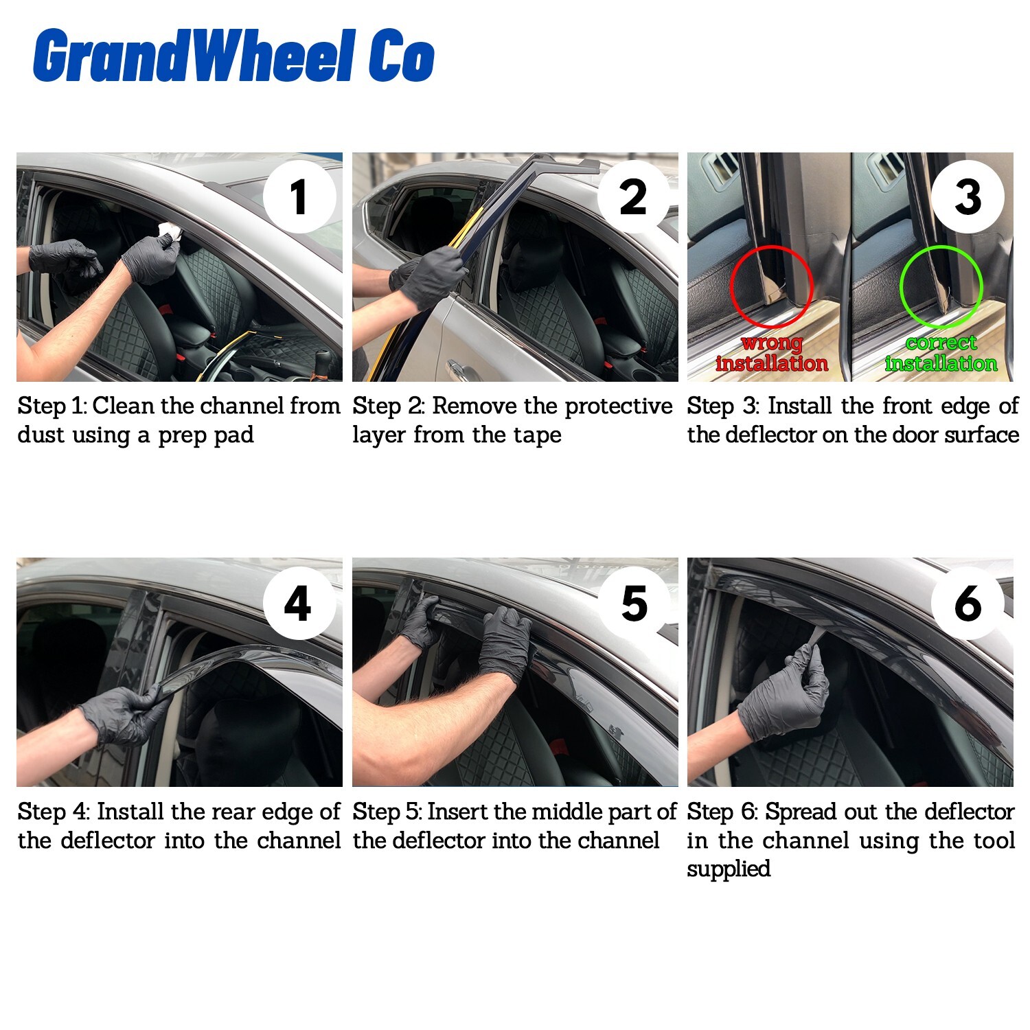 Sun Rain Visors Wind Rain Guards for 2021-2026 Toyota Sienna