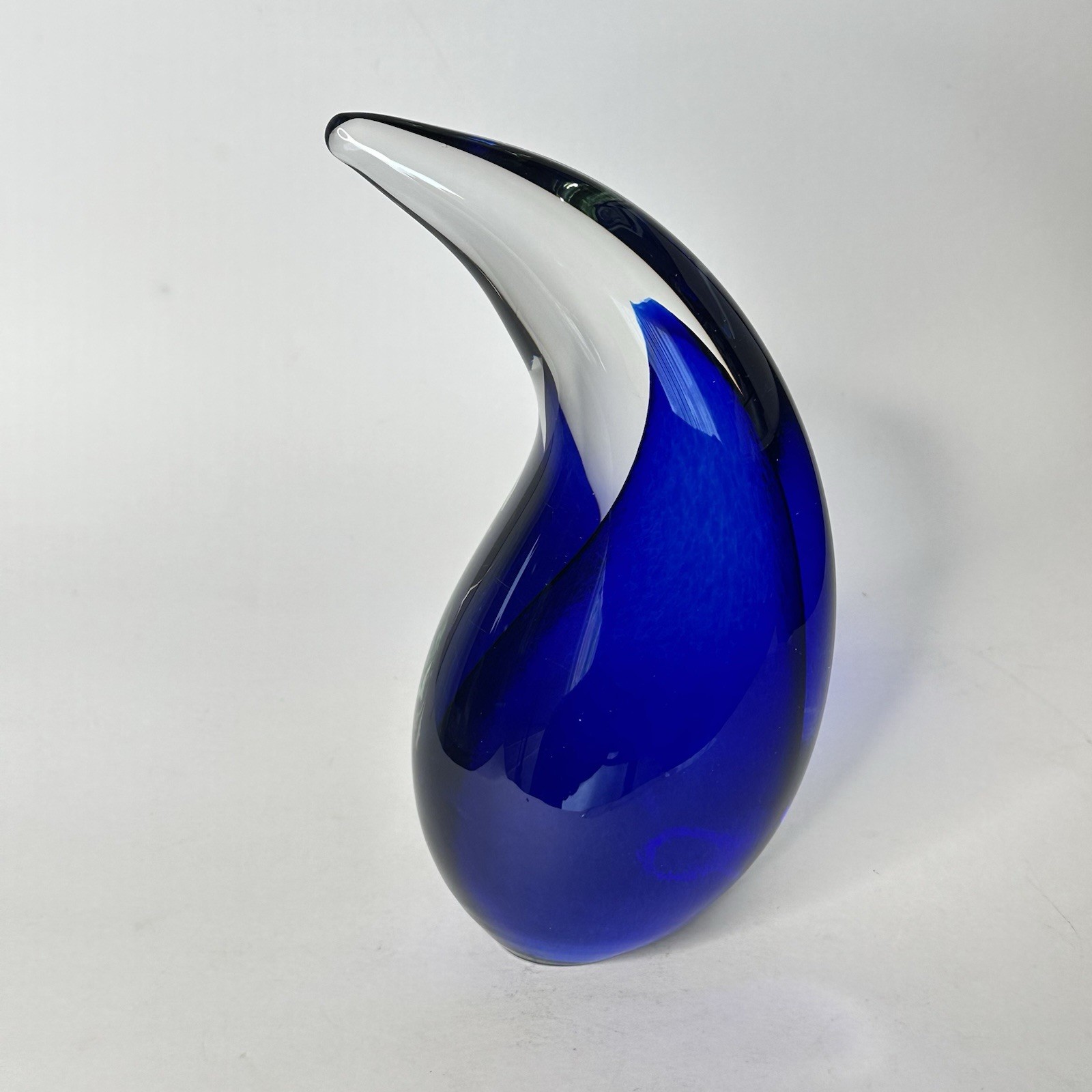 Dan Sherlock Glass Sommerso Signed Teardrop Corning Museum of Glass Art Scupture