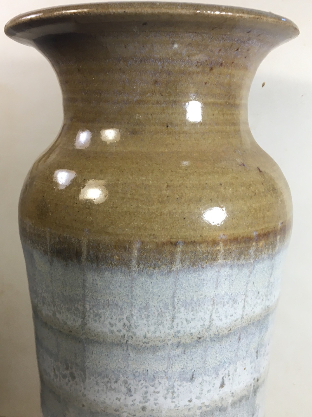 Large 2001 Studio Pottery Vase 14 5/16″ Signed GORDY(?) Ga/2001