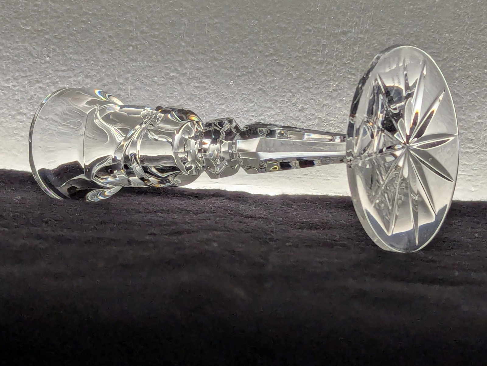 Waterford Crystal Candlestick Calais 6 inch Smooth Rim Gothic Marquis Mark