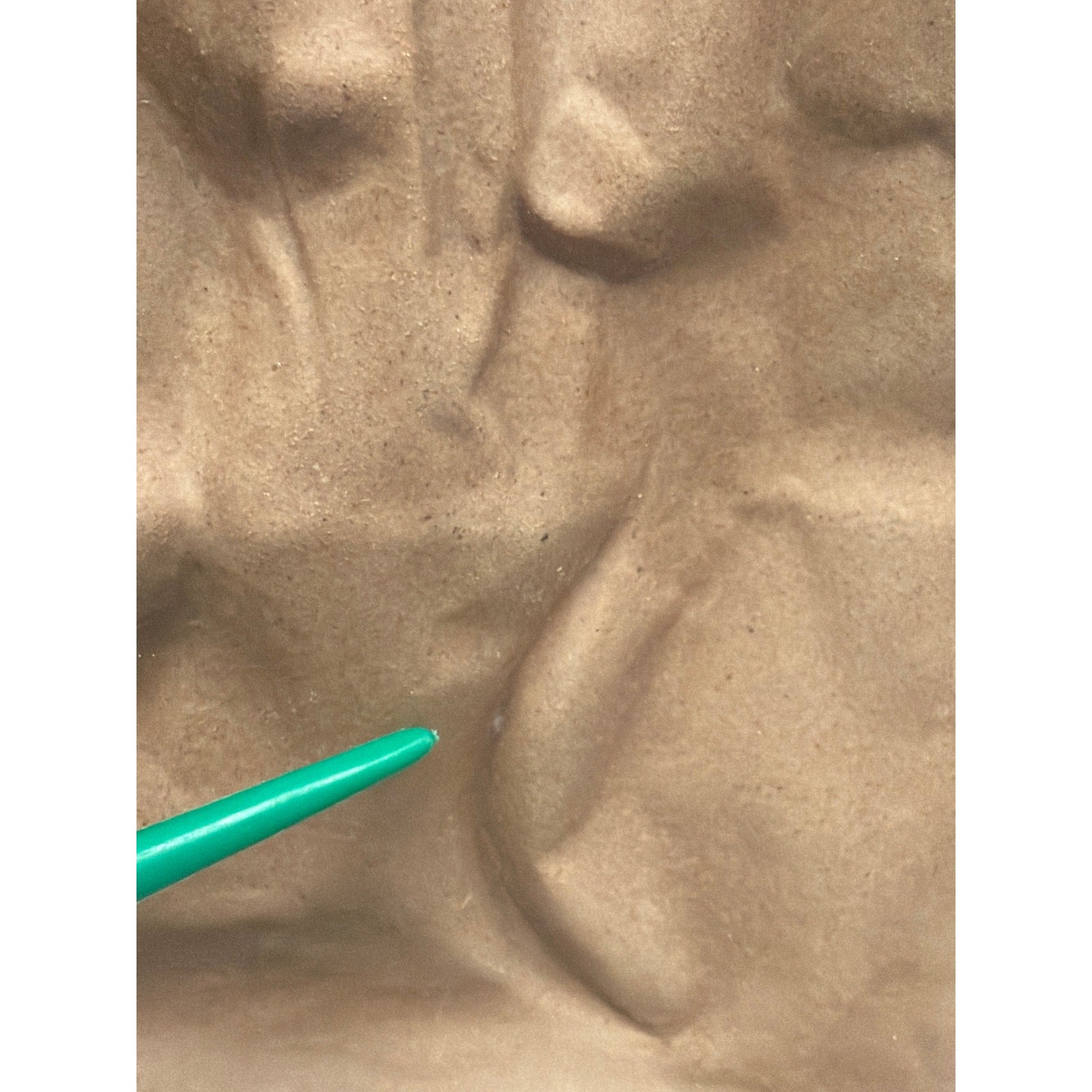 Rosenthal Studio Line Brown Paper Bag Vase Tapio Wirkkala Design Germany 7.5”