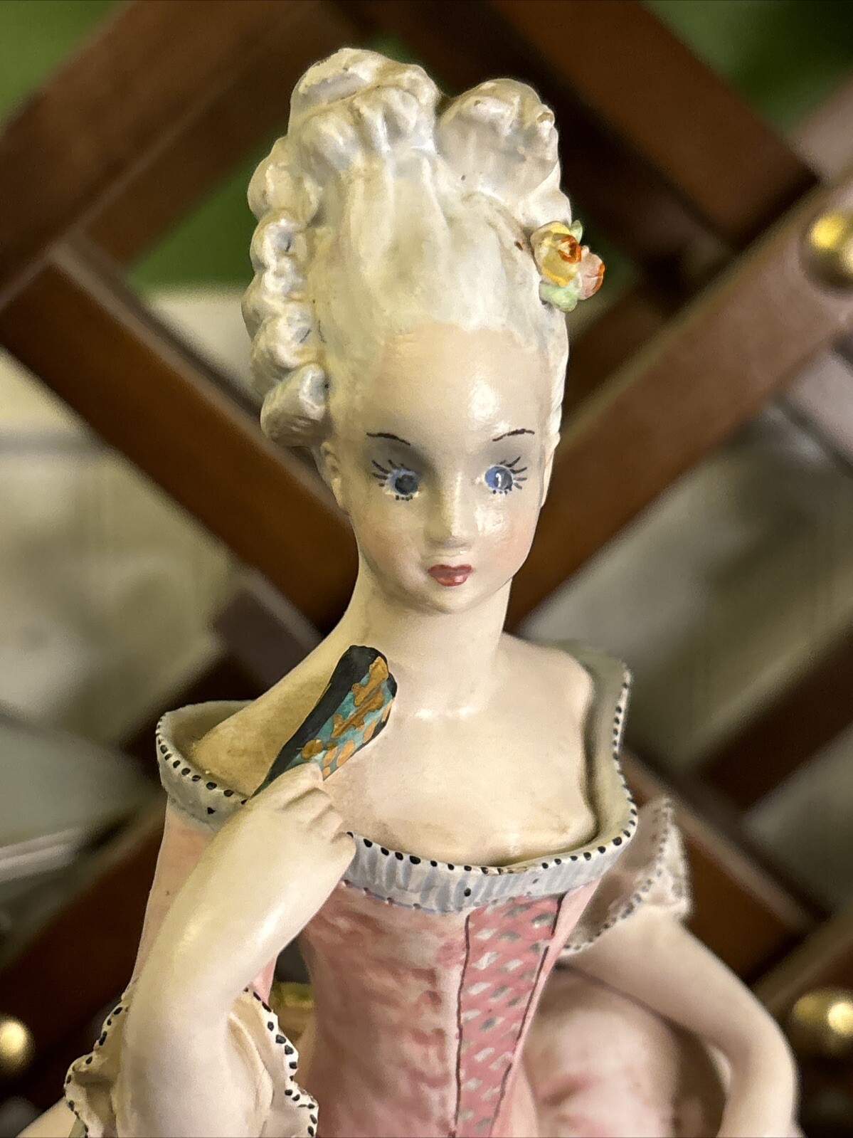 VTG SIGNED RARE ELEGANT LADY MARIE ANTONETTE TARCISIO TOSIN POTTERY FIGURINE