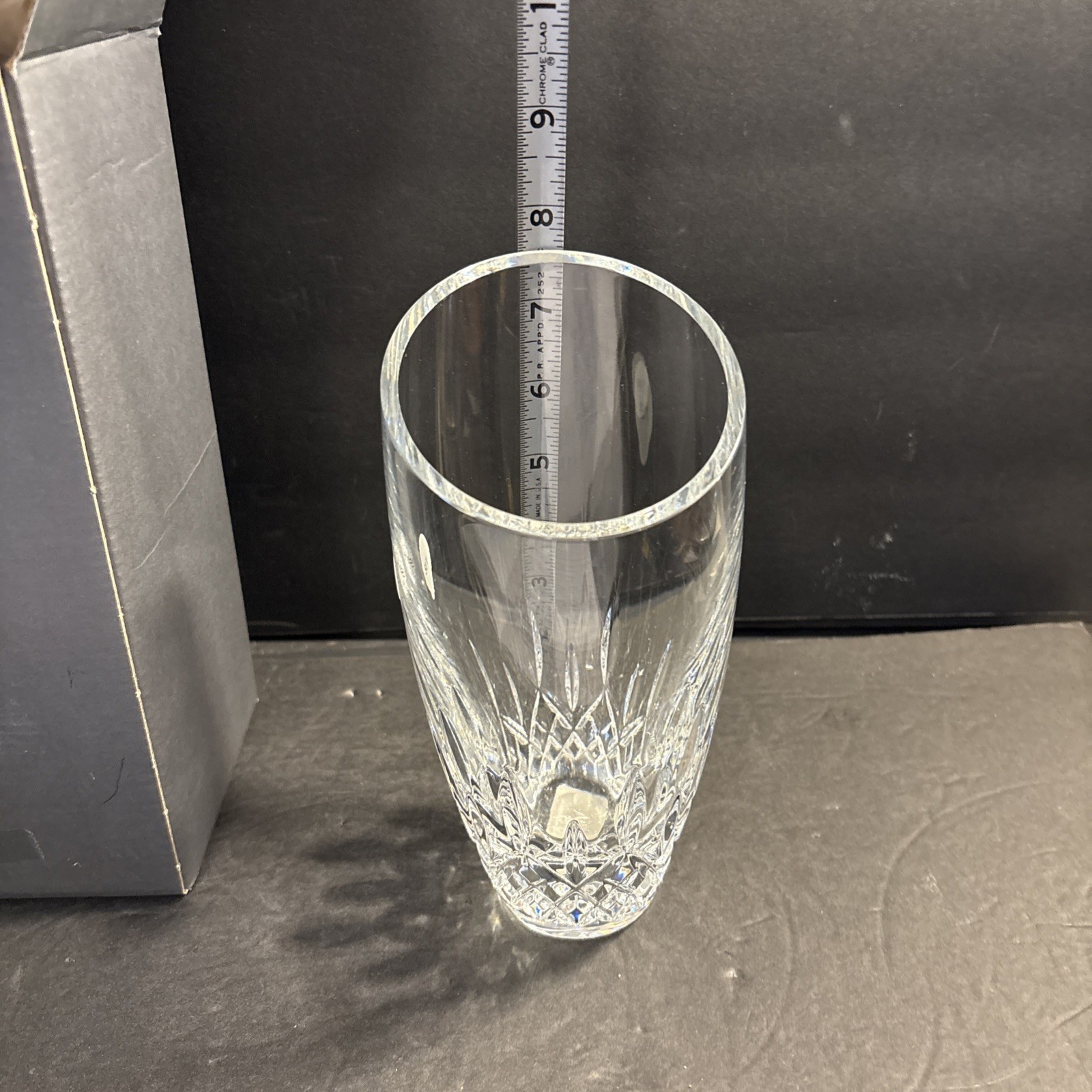 VTG Waterford Crystal LISMORE ESSENCE 7.5” Angular Vase Brand New In Box