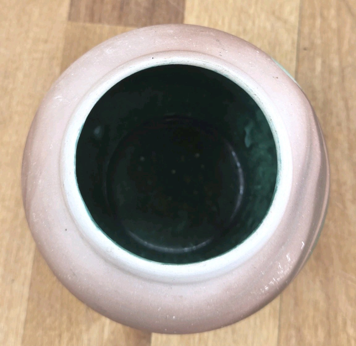 SMALL HANDCRAFTED VASE GARDEN OF THE GODS COLLECTION COLORADO BROWN GREEN SWIRL
