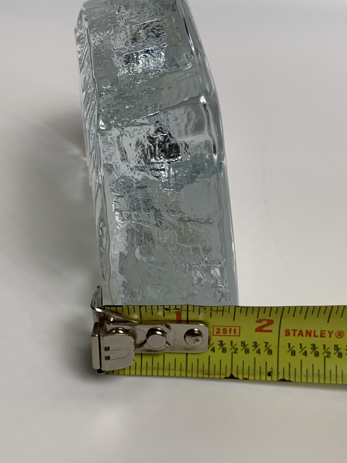 Nybro Polar Bear Crystal Block Hand Made Swedish Art By Rune Strand Paperweight