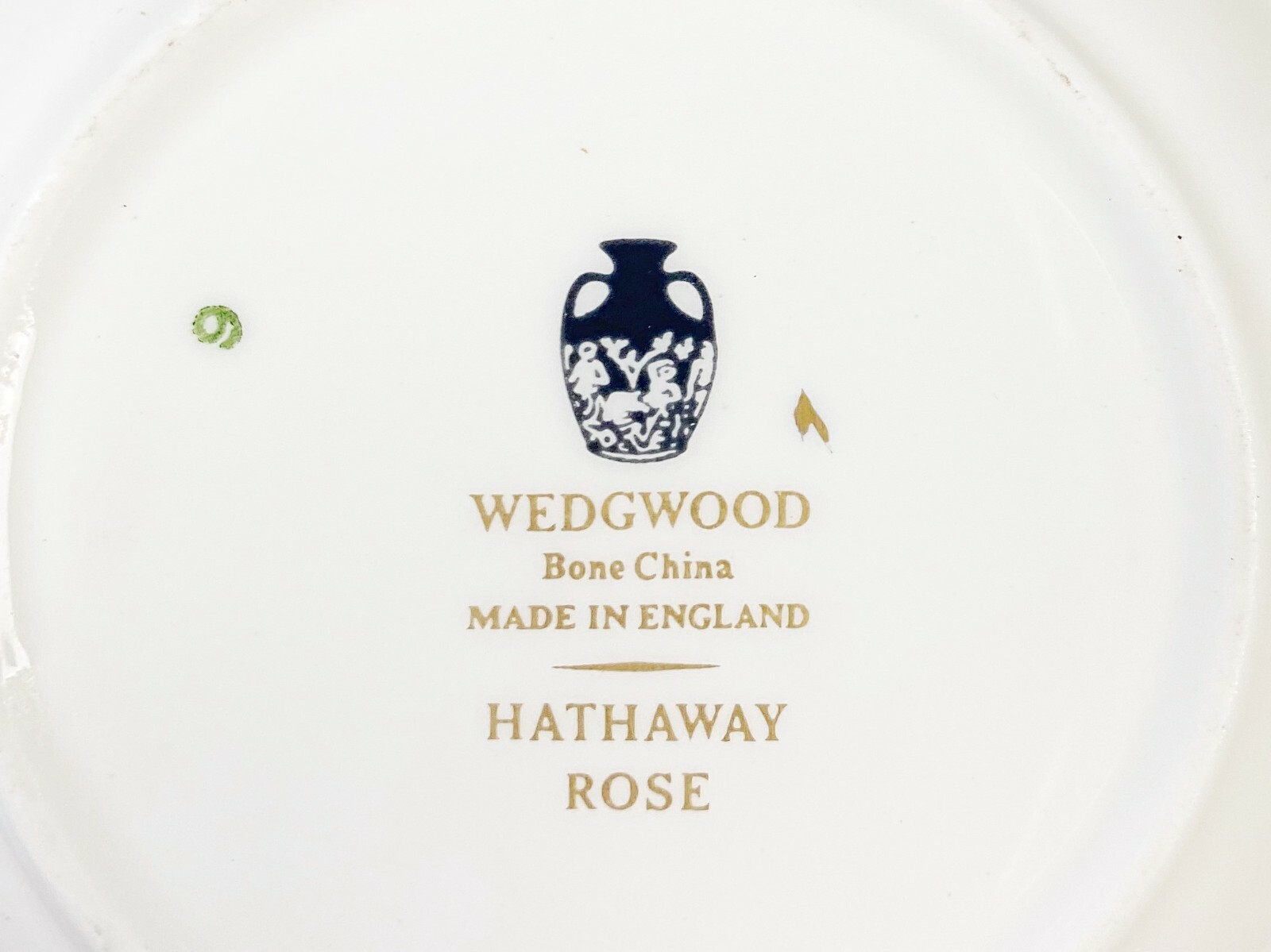 4.5” Wedgewood Hathaway Rose Personal Ashtray Bone China England Round Victorian