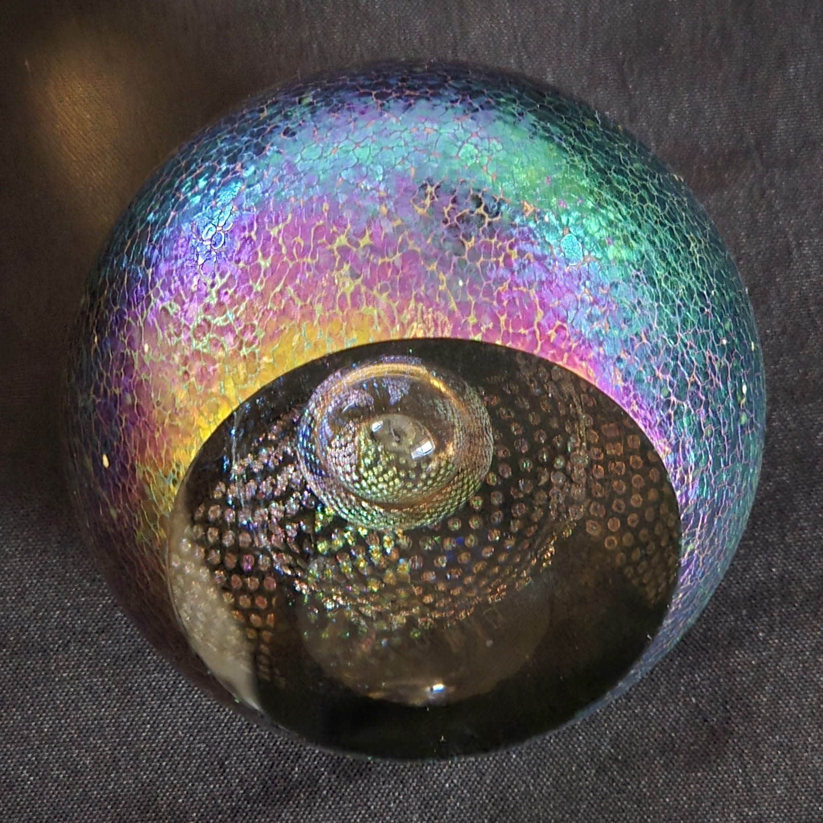 Paperweight GLASS EYE STUDIO GES Celestial Series Expanding Universe Signed 2020