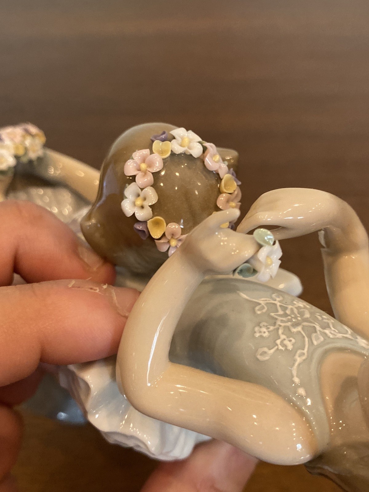VTG LLADRO FIRST BALLET Glossy Porcelain Figurine #5714 8″H SPAIN