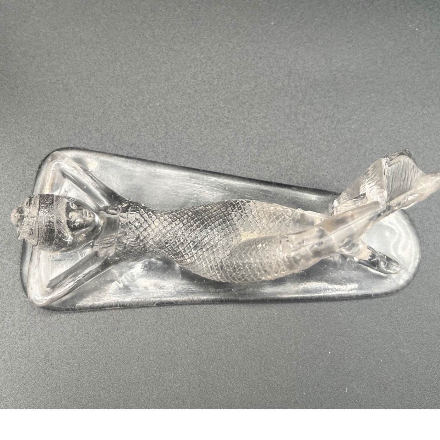 Art Glass Reclining women Art Deco Style Paperweight Figurine Bathing Beauty