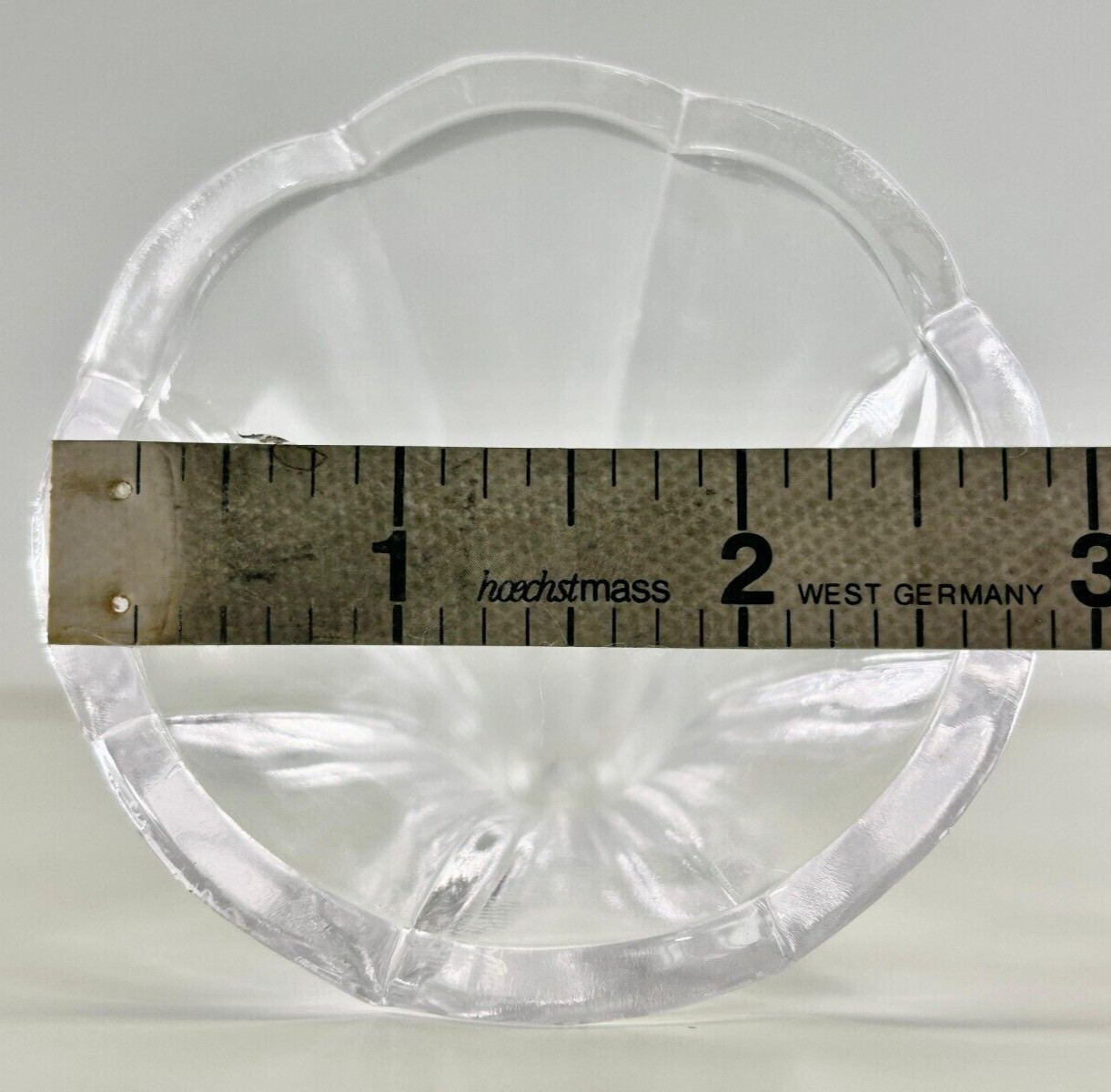 Hanging Crystal Fluted Bell 4 inch Tall, Clear