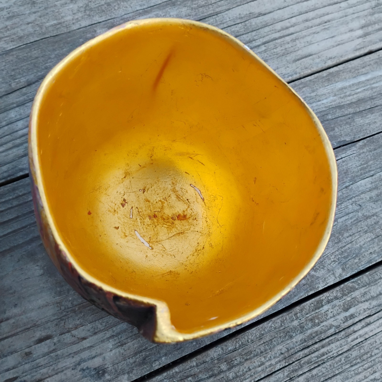 Bennett Bean Vtg Pit Fired Earthenware Vessel No Artists Mark ( bean)