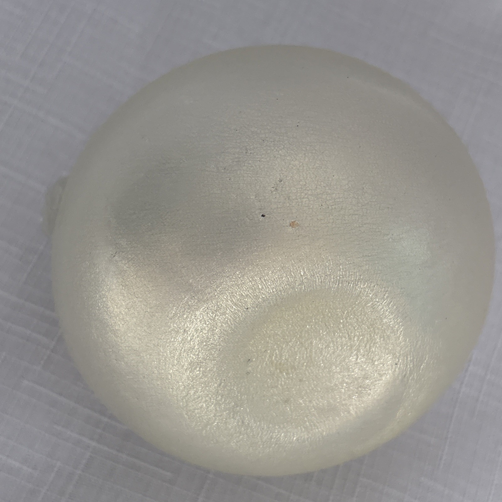 VTG Silvestri Apple Art Glass Paperweight Matte Gold Dust Fruit