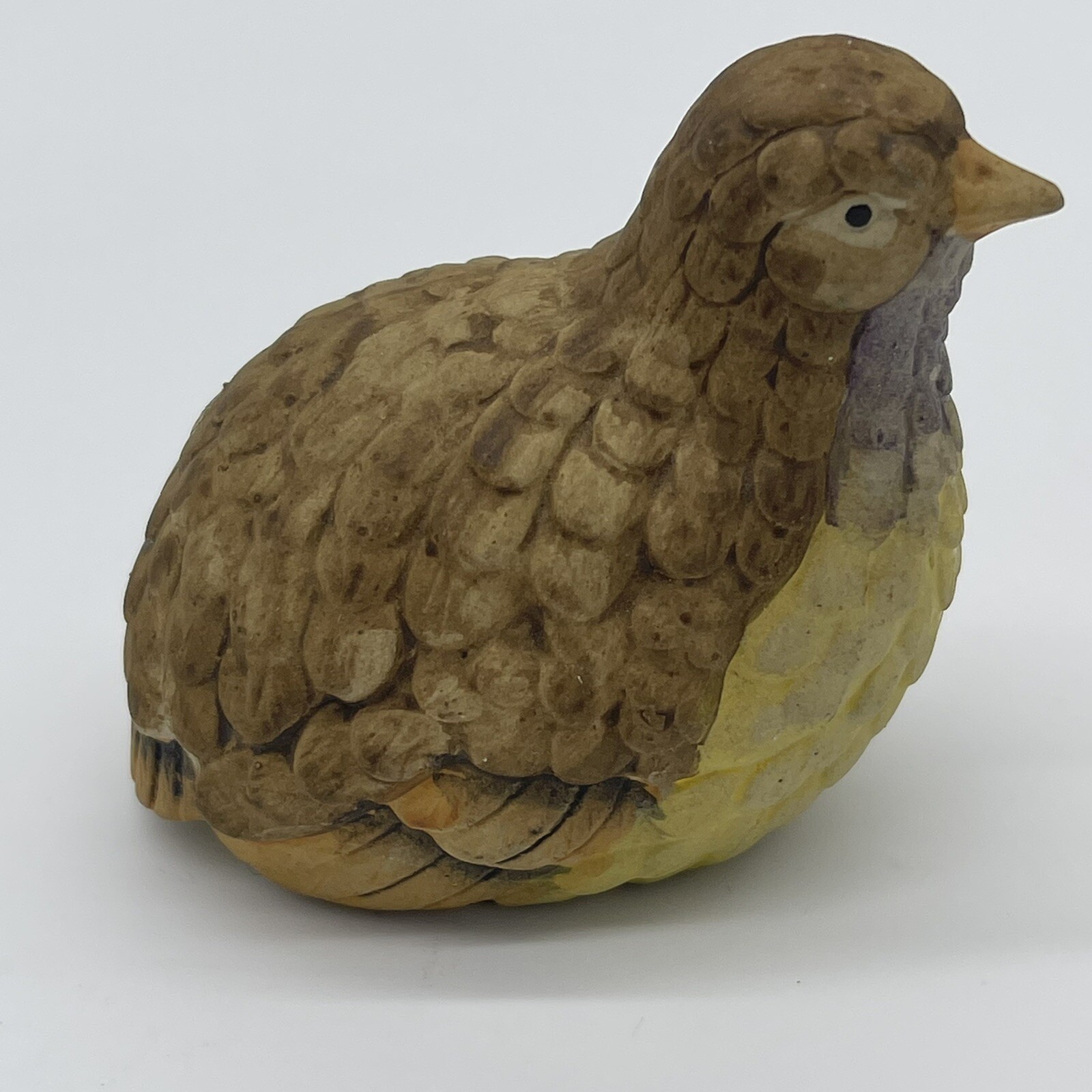 Vintage UCTCI Japan Quail Bird Partridge Ceramic Figurine Lot Of 2 Mother Baby
