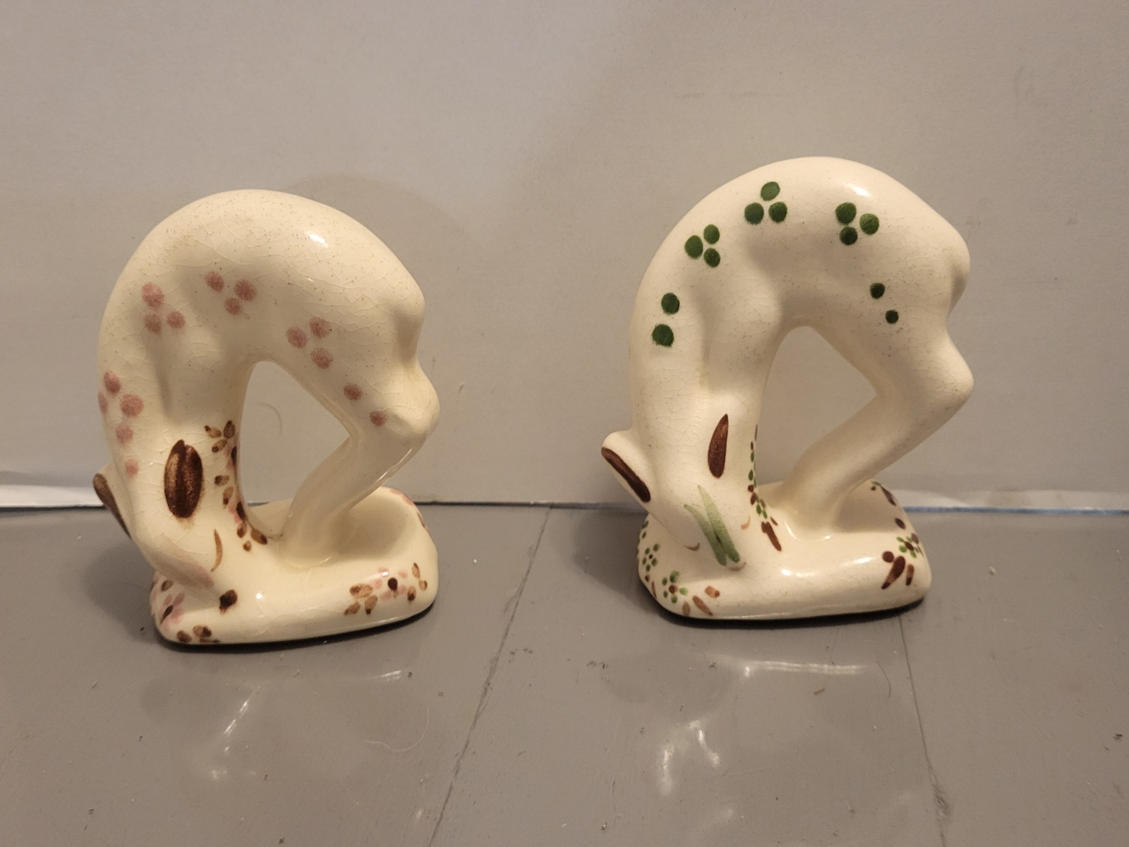 Vintage Mid Century Rio Hondo California Pottery Deer Fawn Figurines 2 Lot