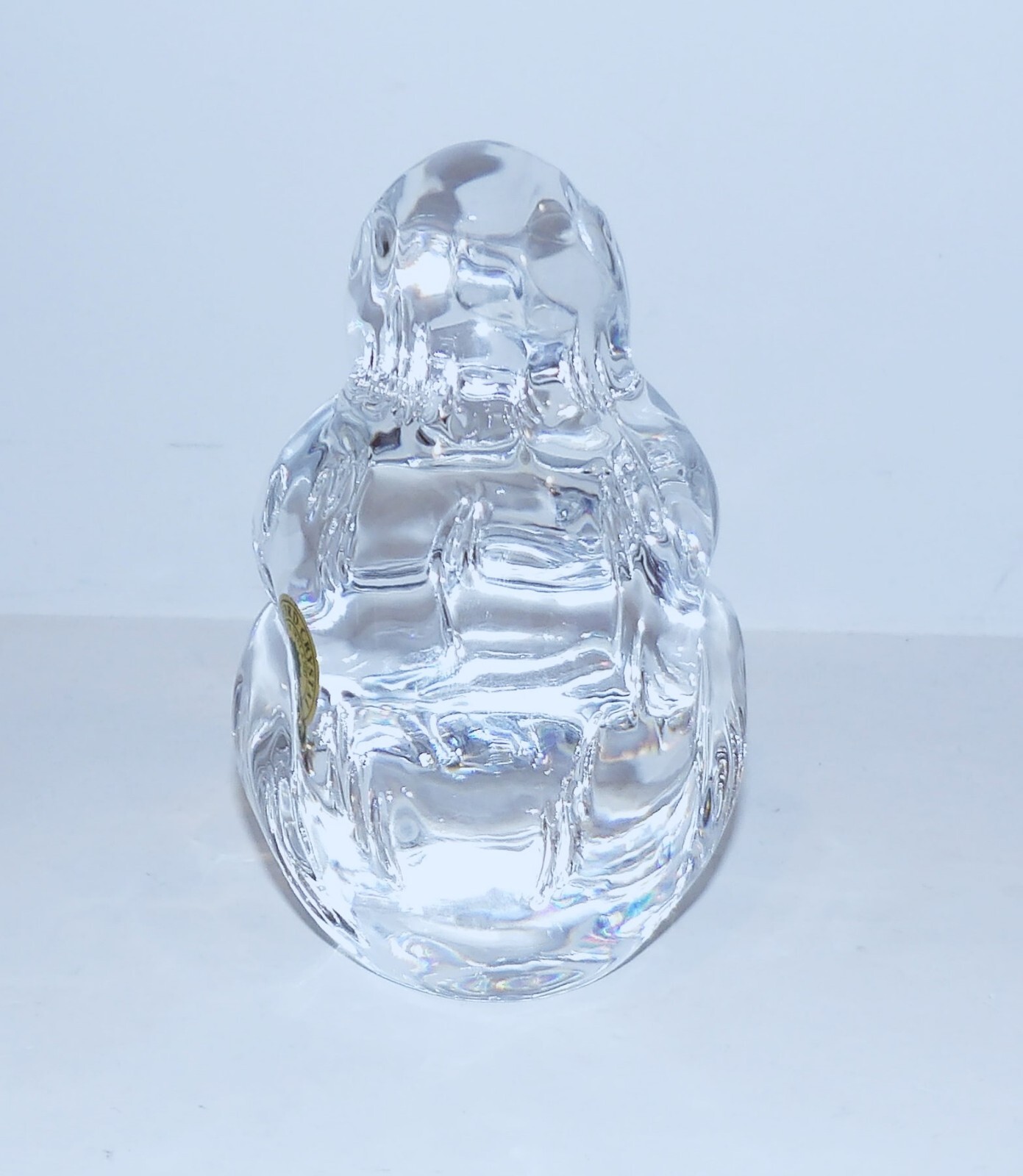 EXQUISITE WATERFORD CRYSTAL MONKEY WITH BABY 4 1/8″ FIGURINE/SCULPTURE IN BOX