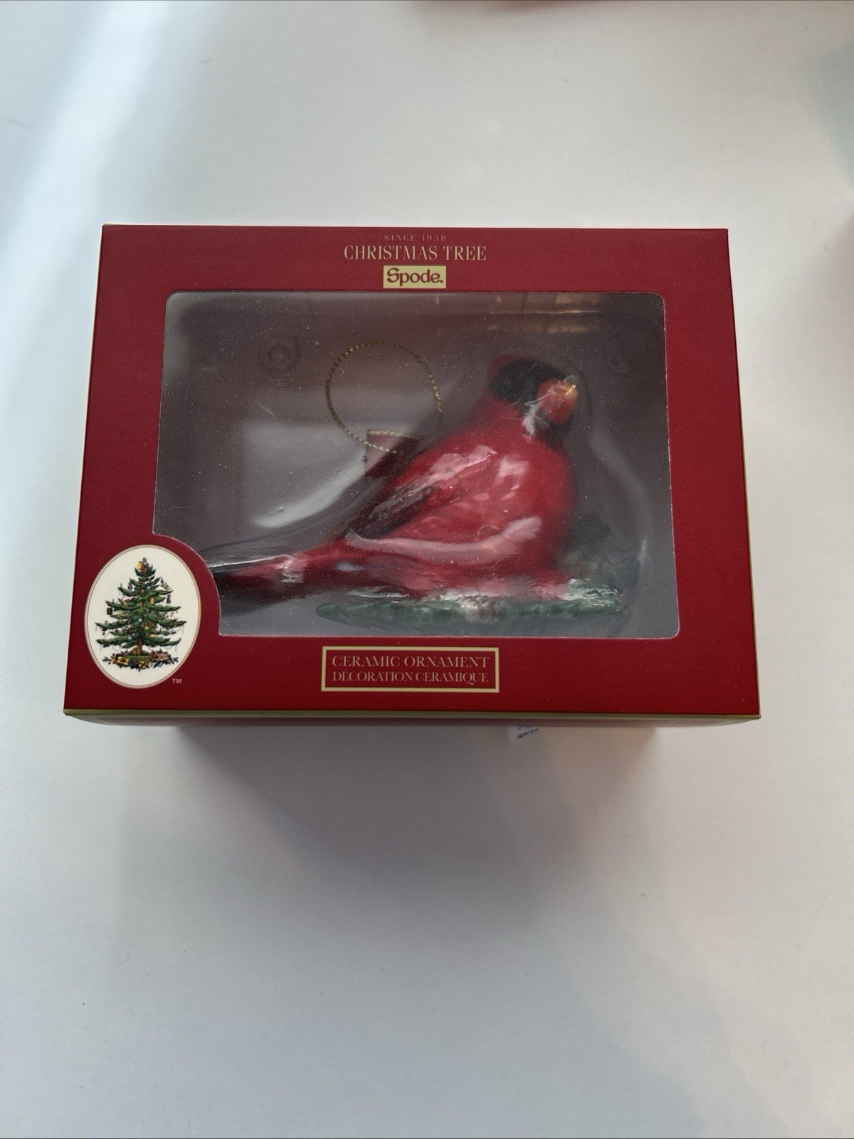 NEW Spode Christmas Tree Red Cardinal Ornament NEW Hard to Find