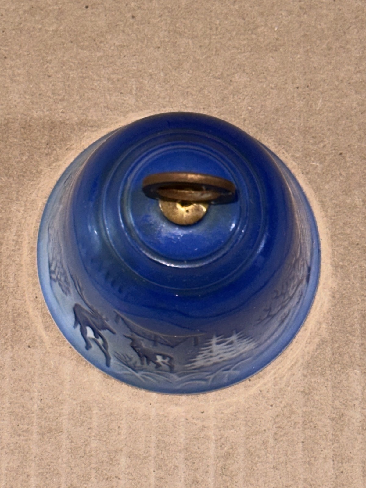 1980 Ceramic Christmas Bell Bing & Grondahl Number 9280 – No Original Box