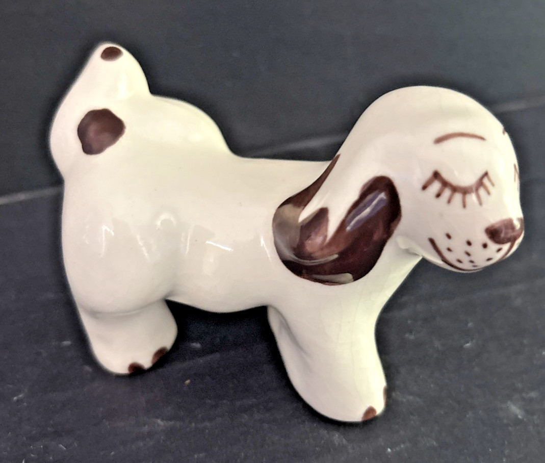 Vintage 1950’s Rio Hondo California Pottery Naughty Leg Lift Dog Figurine