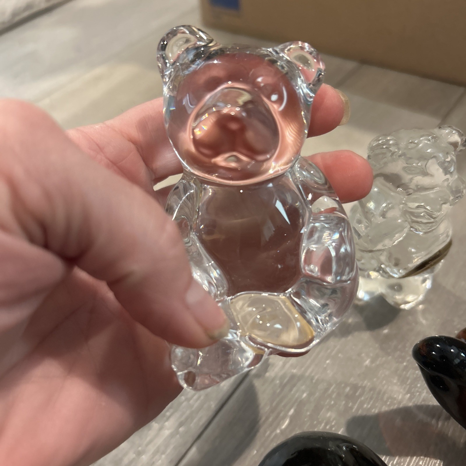 hand blown art glass figure lot