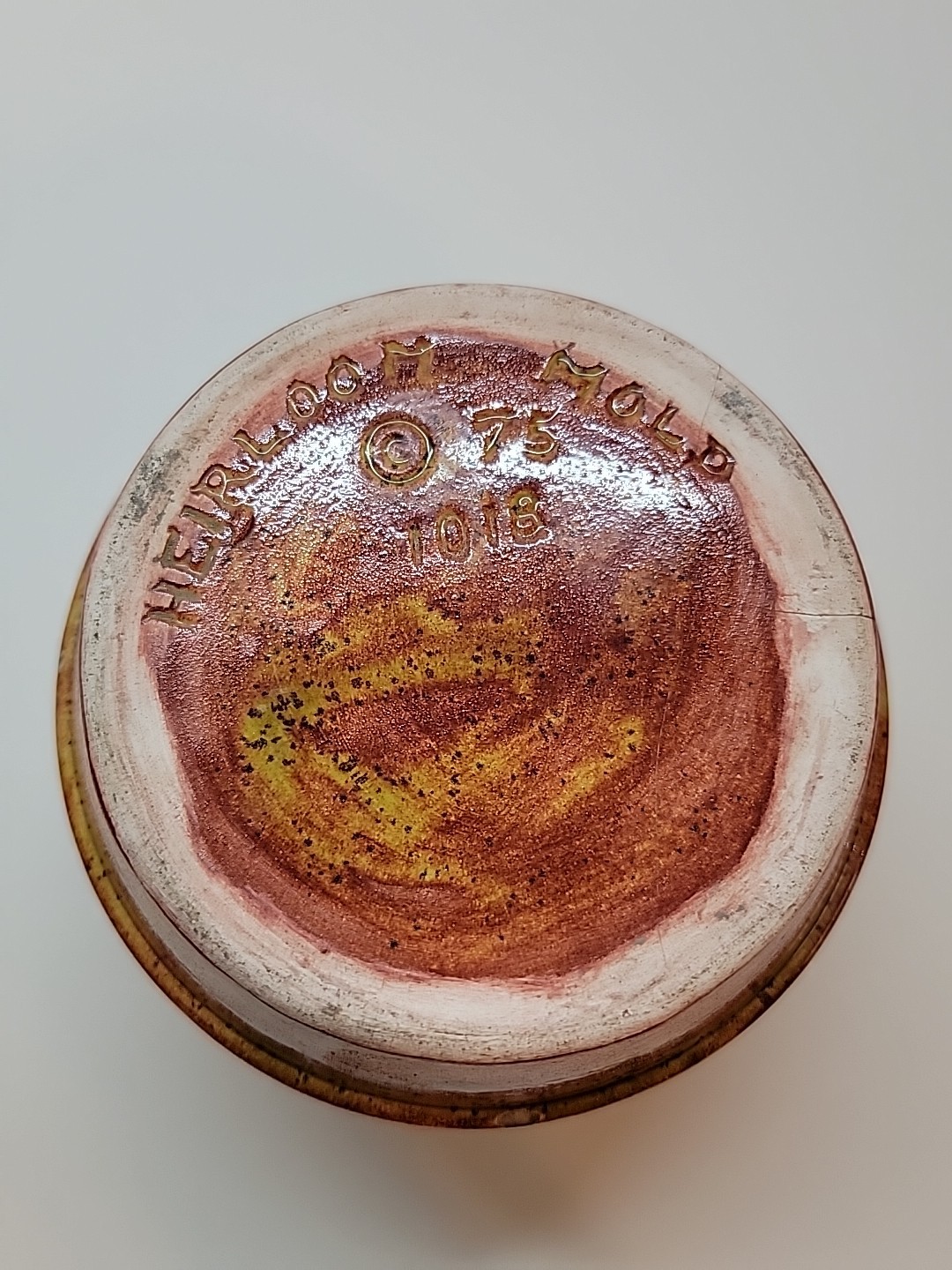 Heirloom Mold Pottery Vase Elk Hunt Vintage