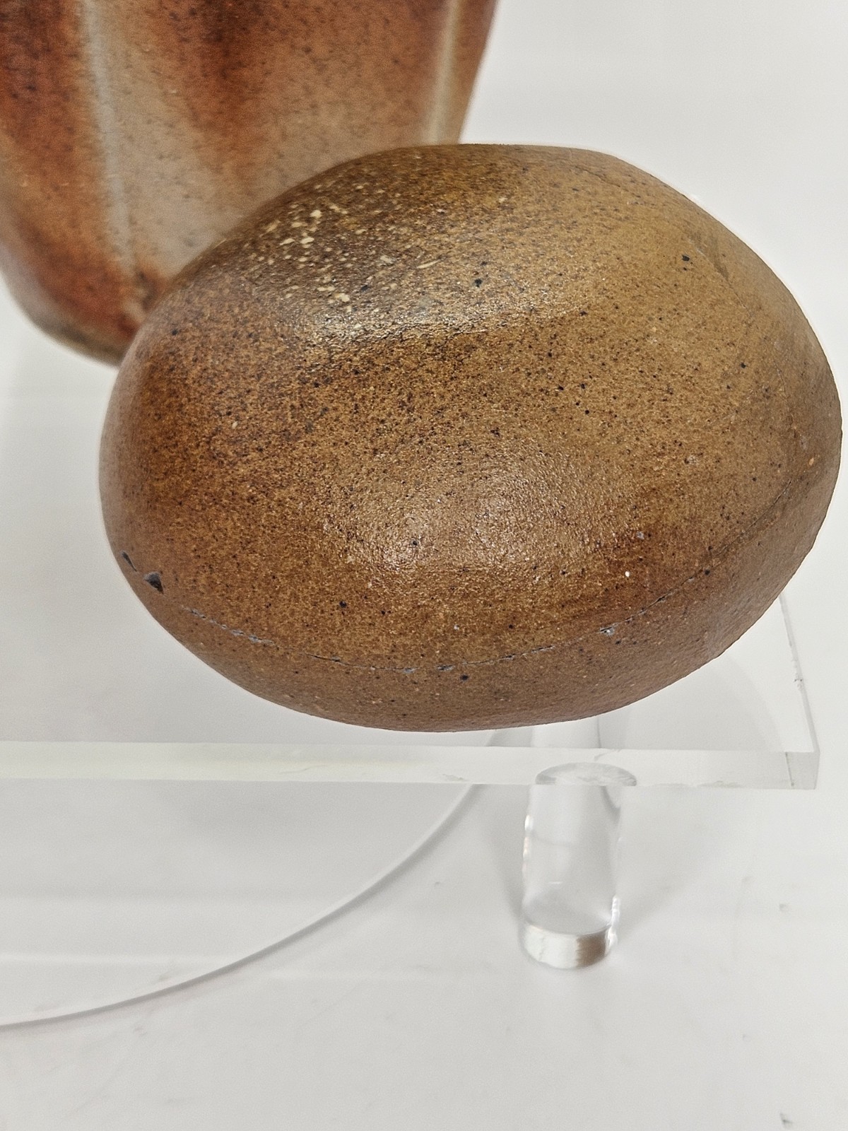 Tim Senn Tafts Mill Studio Art Pottery Vase & Stones Bloomington WI