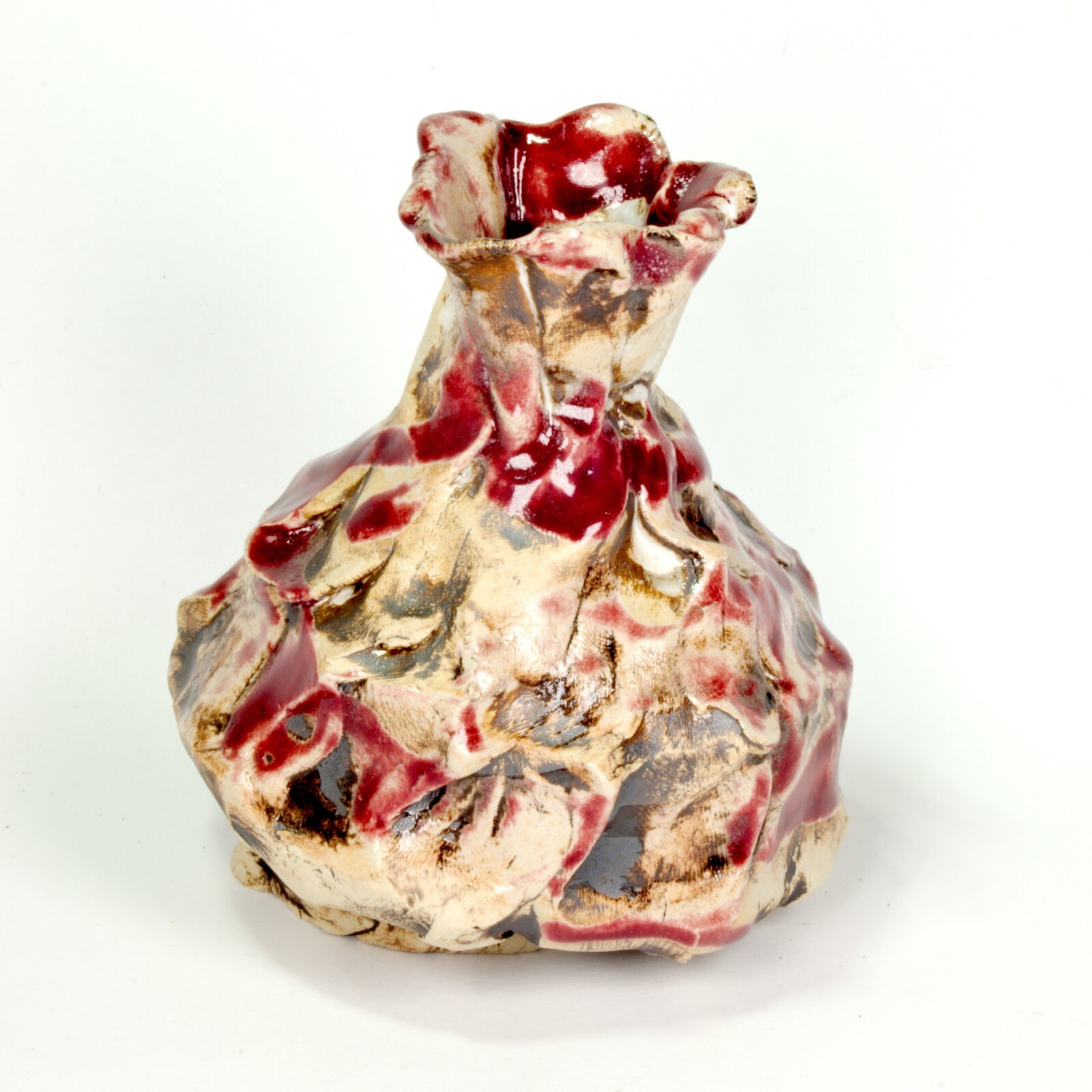 Art Vase sculpture Höhle Lascaux w8 Unique signed Prof em Loeschner-Gornau