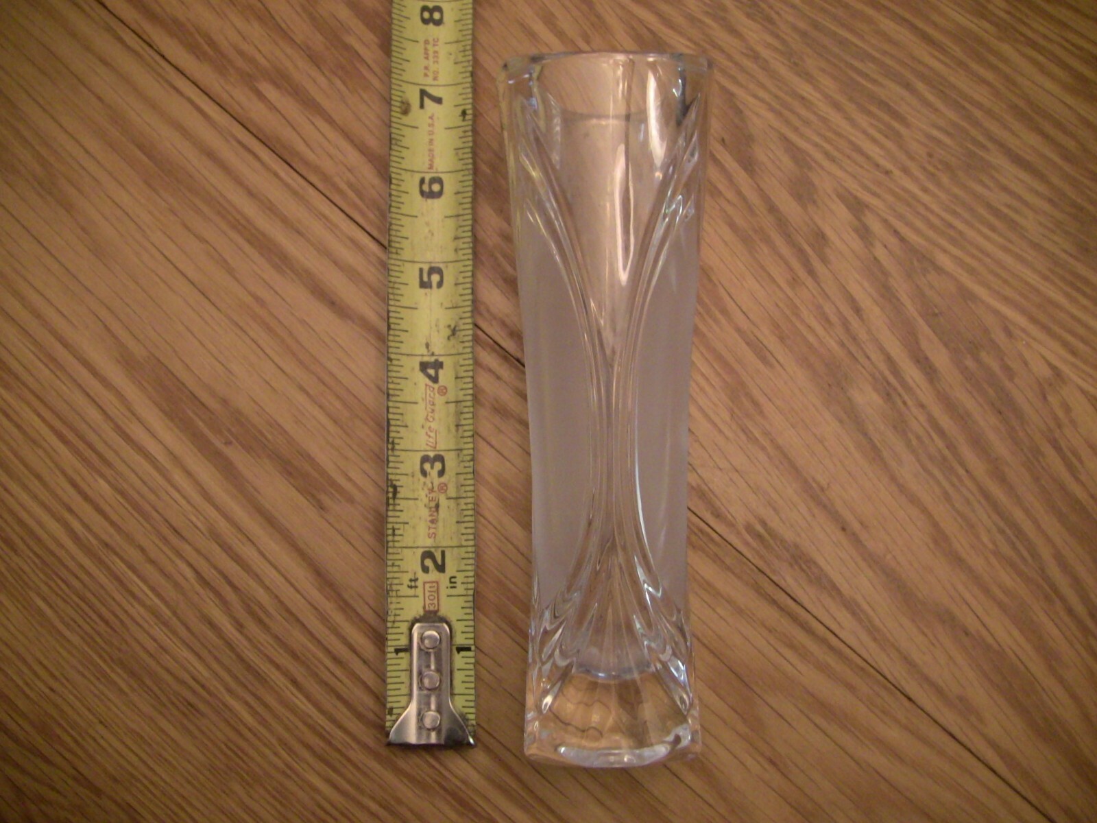 Cut Glass Flower Pot 7 inches tall Centerpiece Home Decor Table Vase