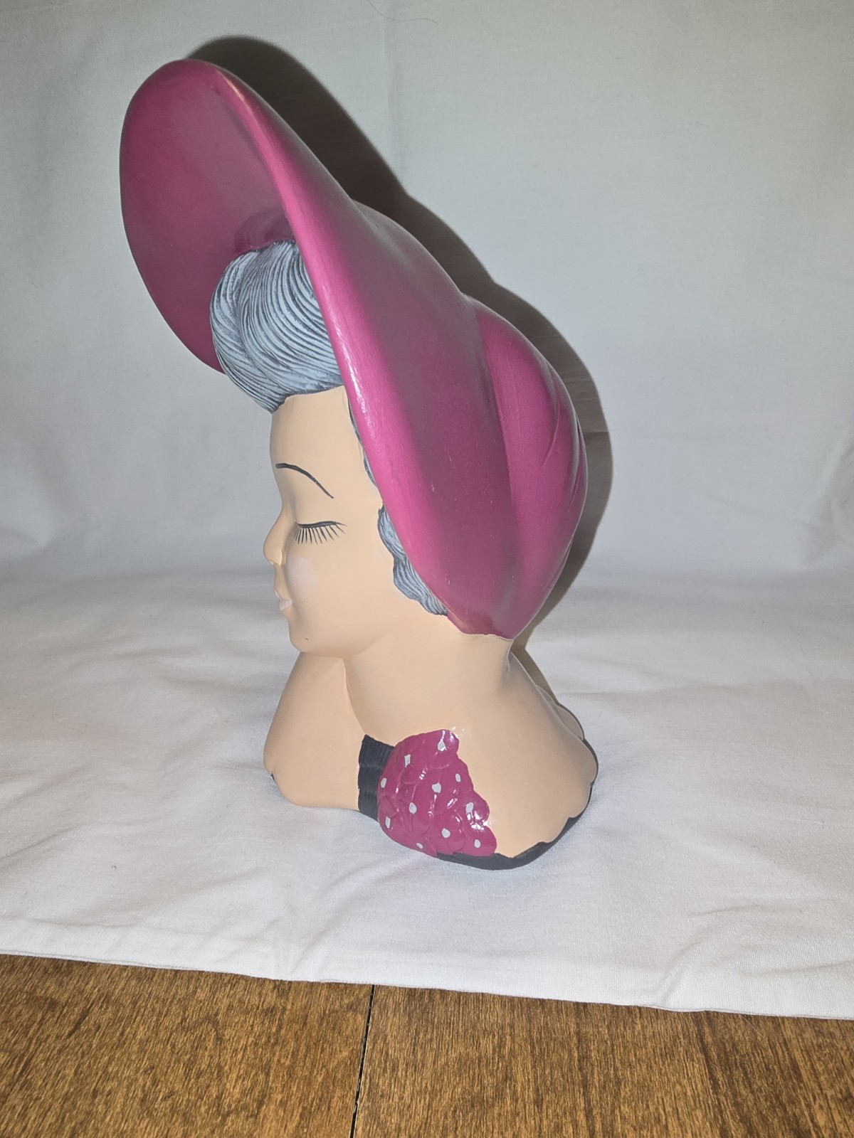 6.5 In Tall Lady Head Vase – Possibly Re-painted?