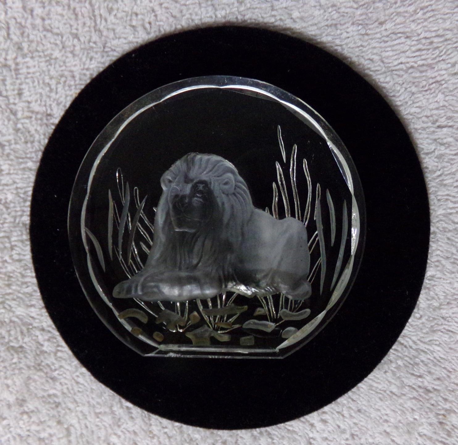 Danbury Mint Wildlife Crystals Lion Panther Bear Koala Paperweight Lot 4