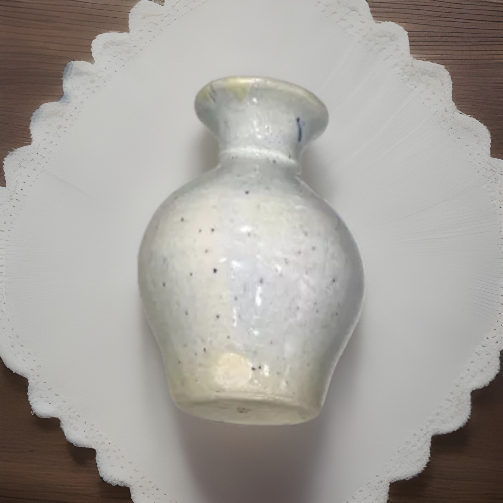 Bud Vase Artist Signed Speckled Home Mid Century Modern Decor 4.5″
