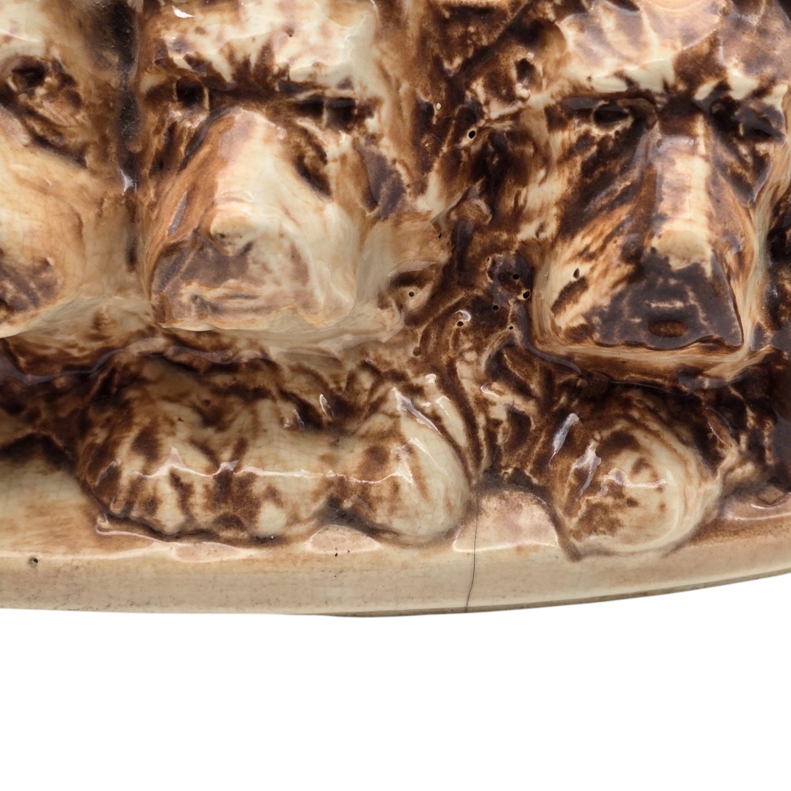 MCM McCoy Five Scottie Dogs Planter, Brown AND Cream Vintage 1949