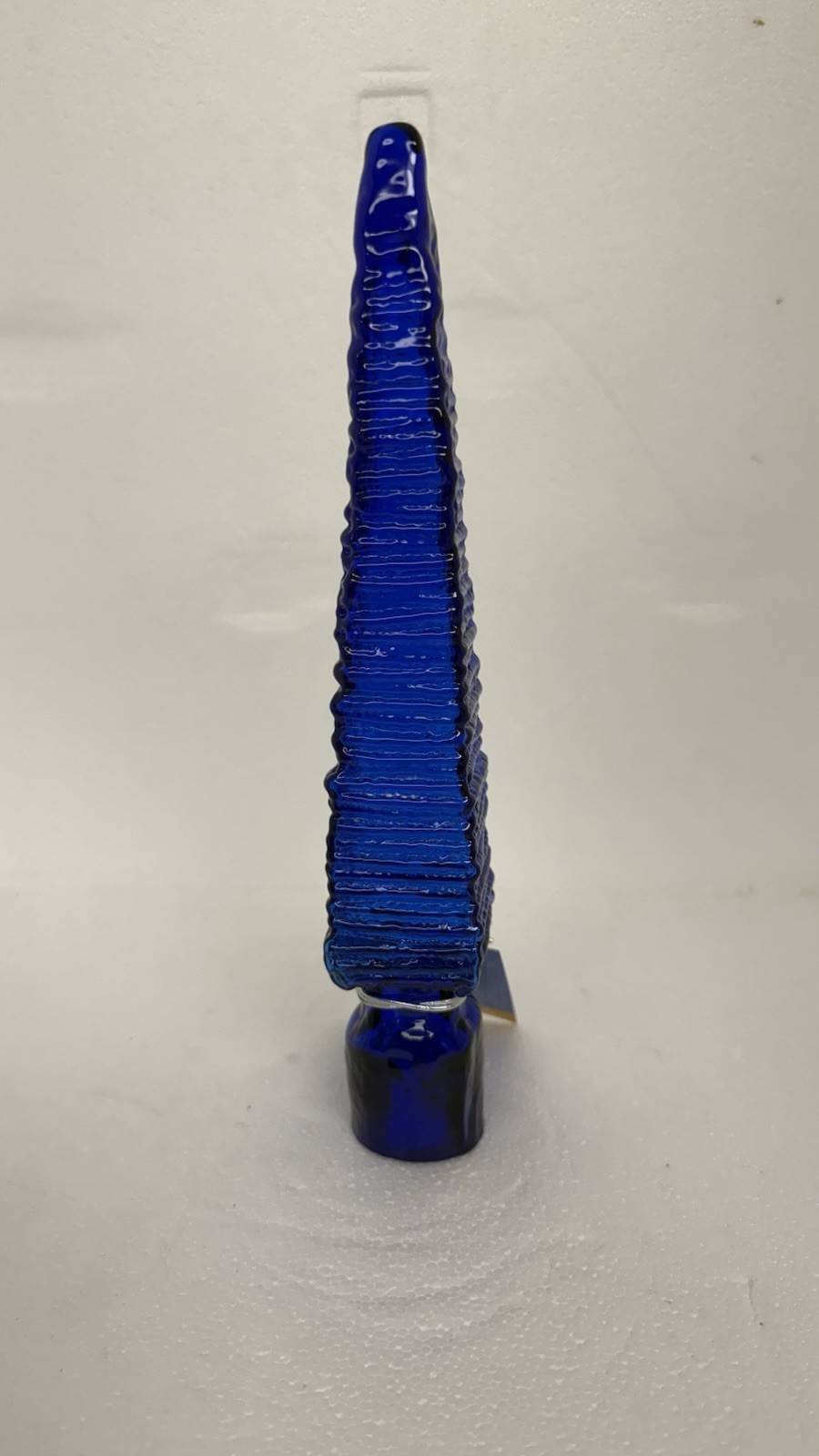 Blenko Glass Sunface Stopper Garden Spear – Cobalt