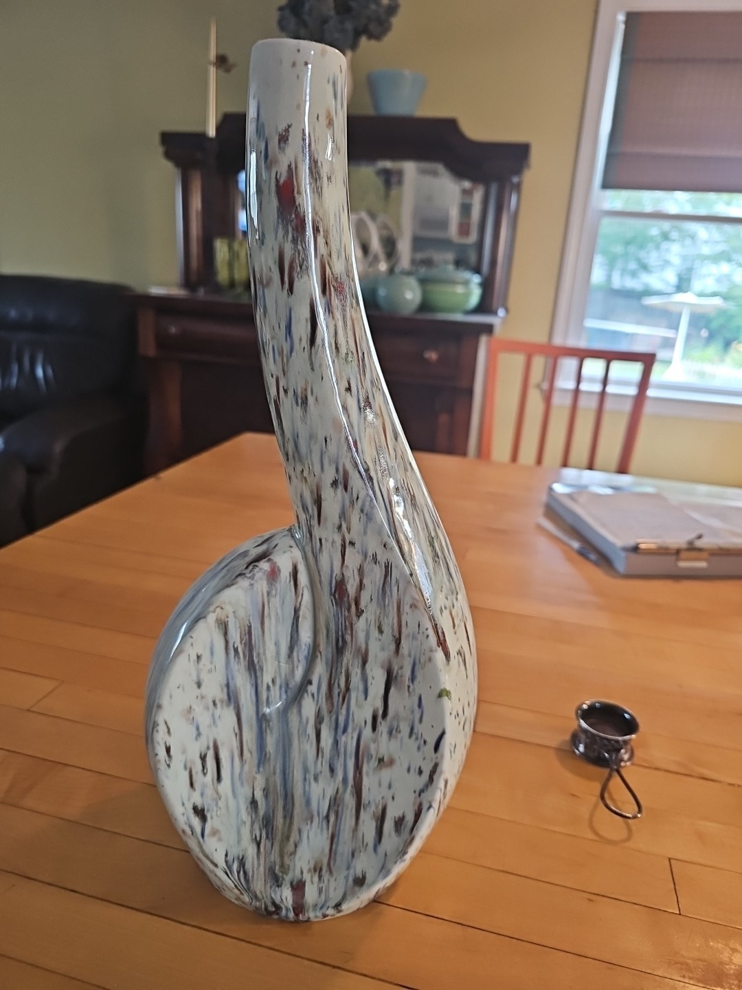 Vintage Mid Century Modern Olive Johnson 1956 024 Vase Drip EXCELLENT