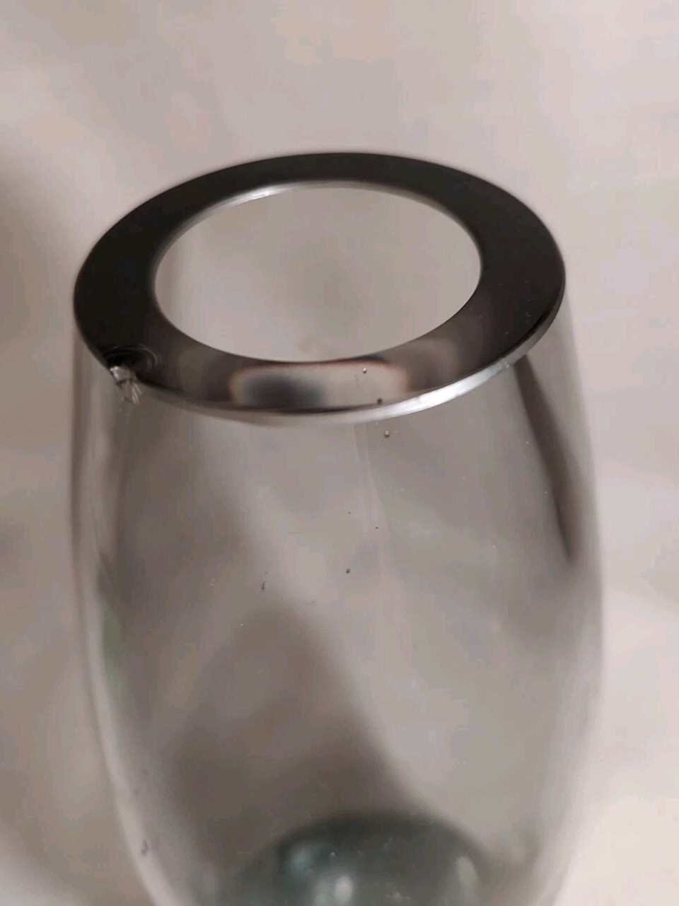 HOLMEGAARD PER LÜTKEN SMOKE VASE SCANDINAVIAN SIGNED NUMBERE MCM VTG AS/IS READ