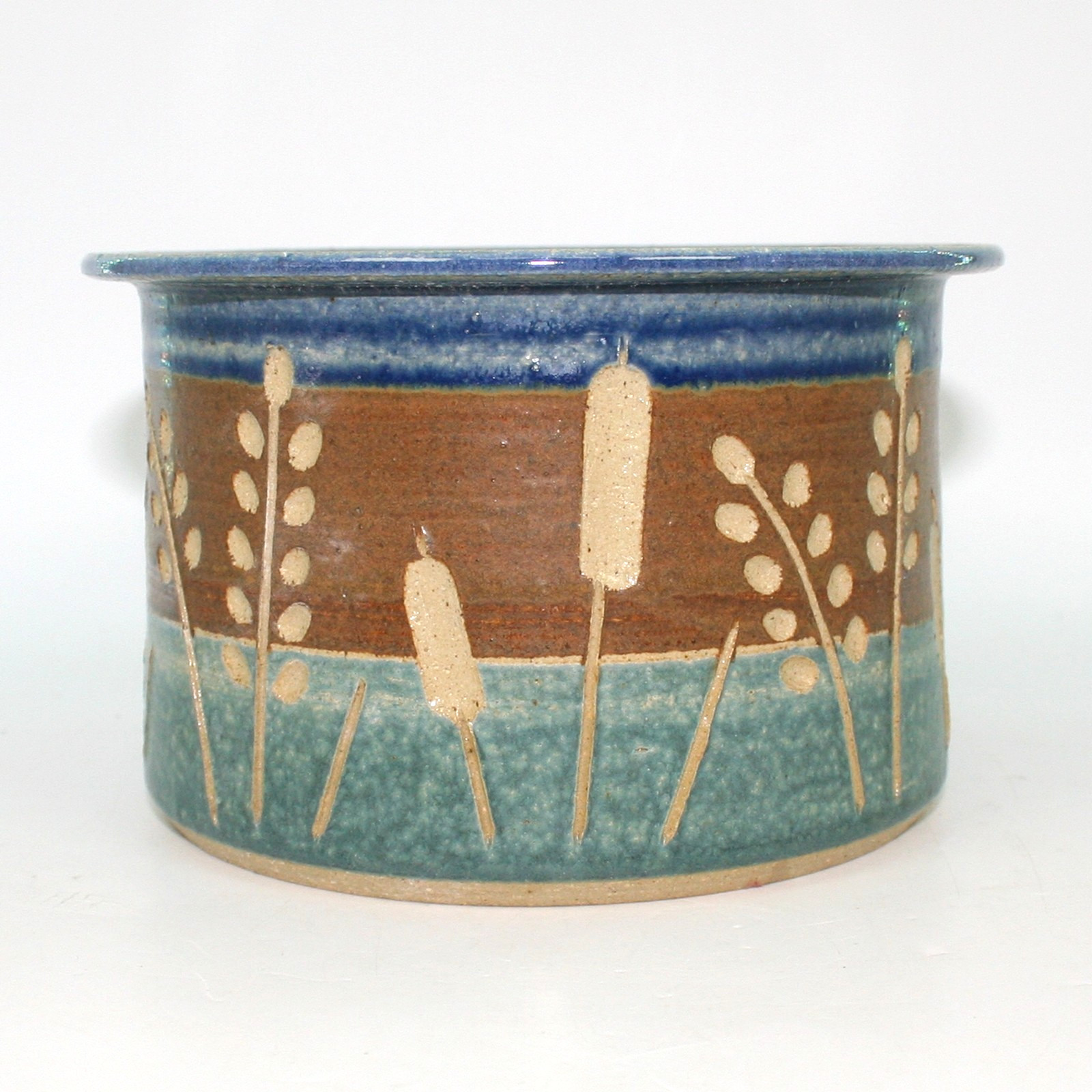 Jack Mason Pottery Vase Jar Stone Mountain GA 6 in x 3.75 in