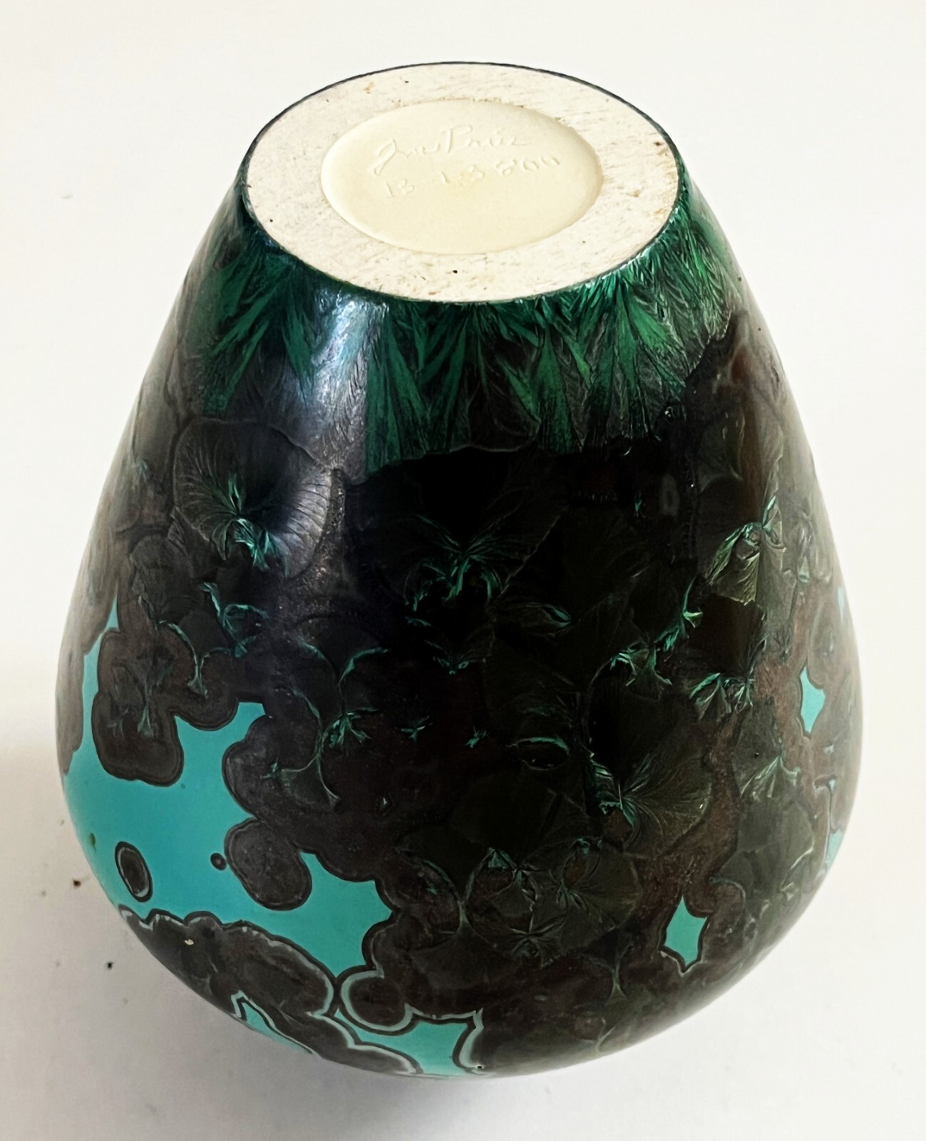 JON PRICE LAGUNA BEACH STUDIO ART POTTERY CRYSTALLINE PORCELAIN WEED POT VASE